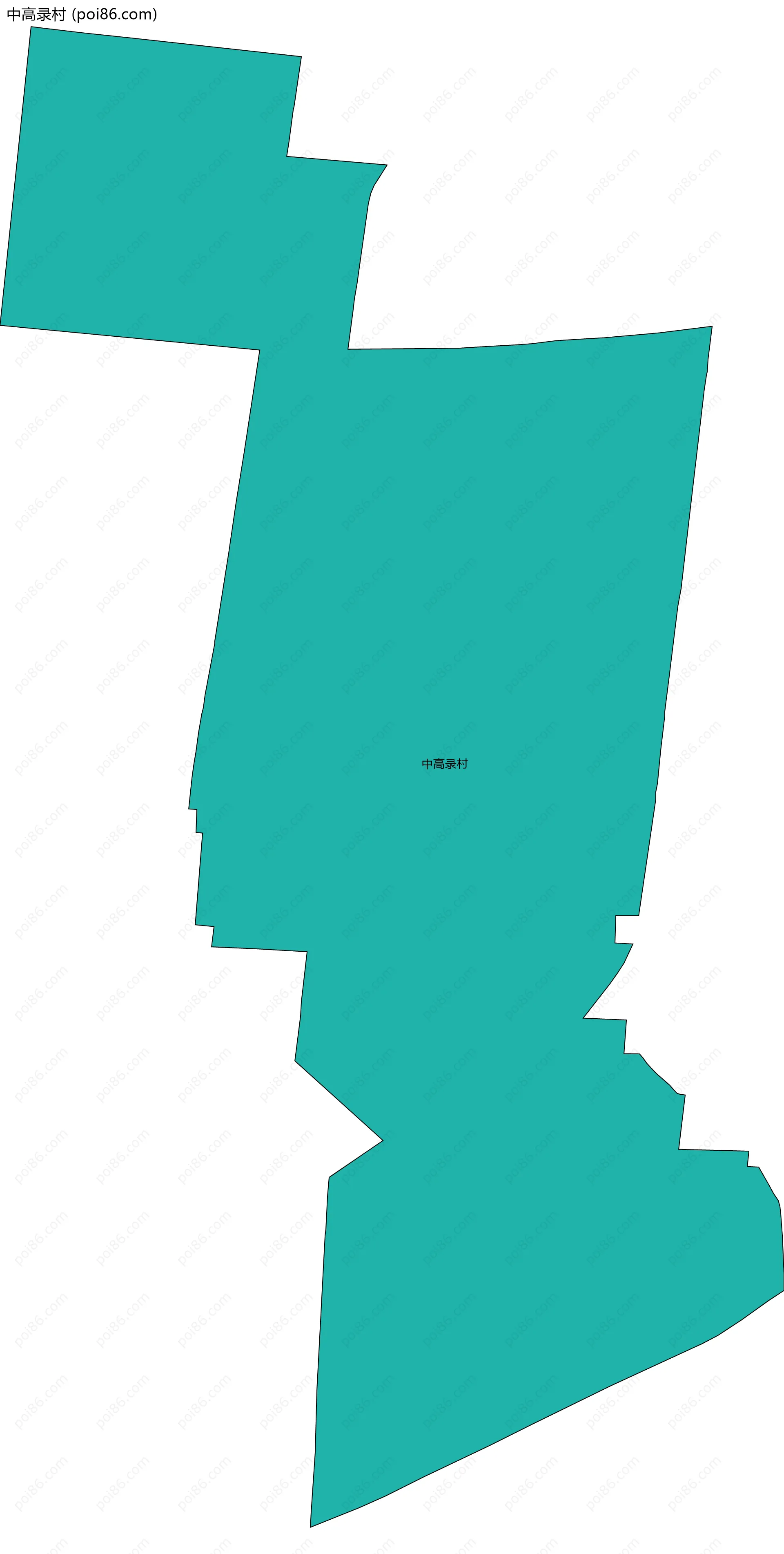 中高录村边界地图