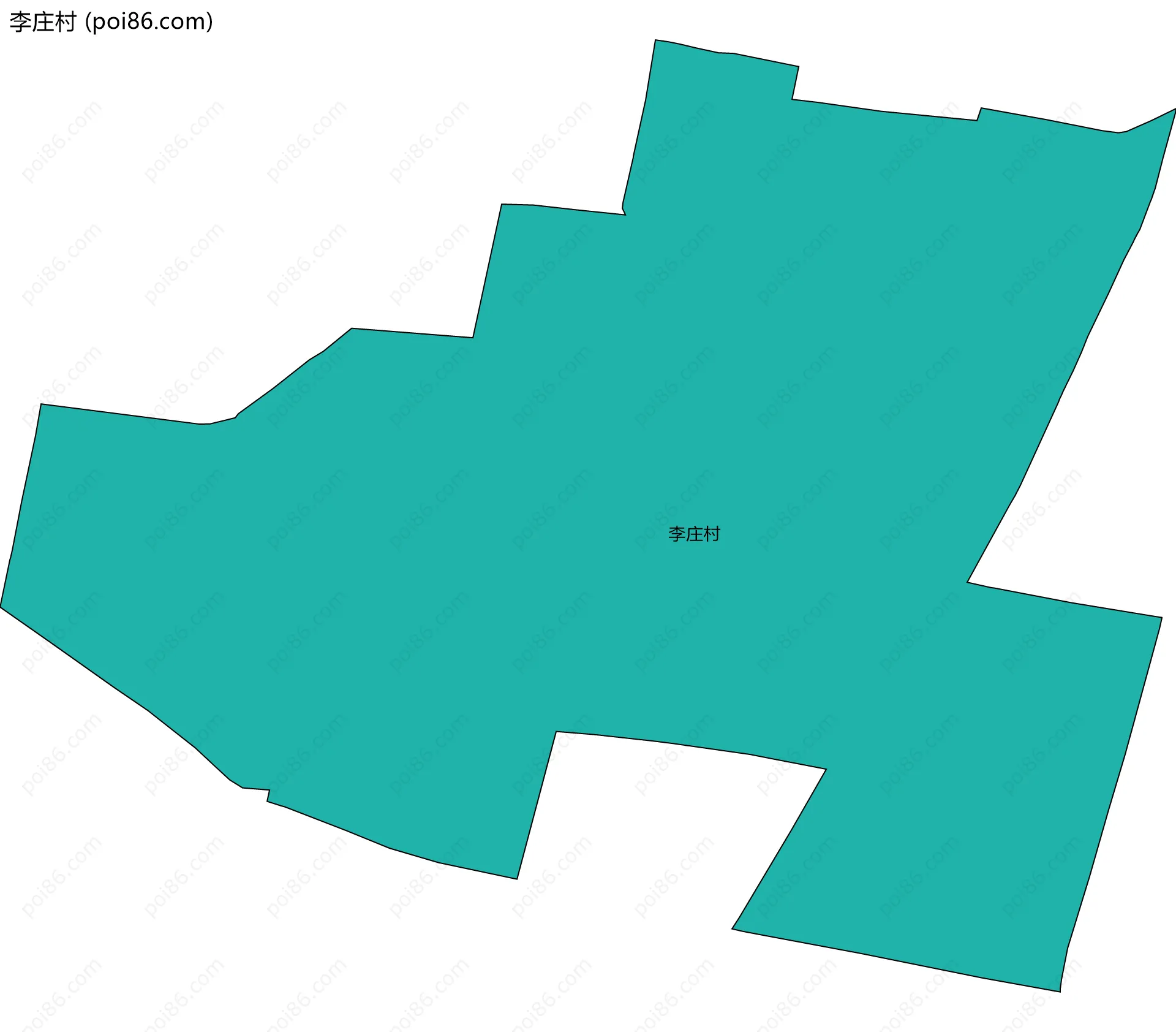 李庄村边界地图