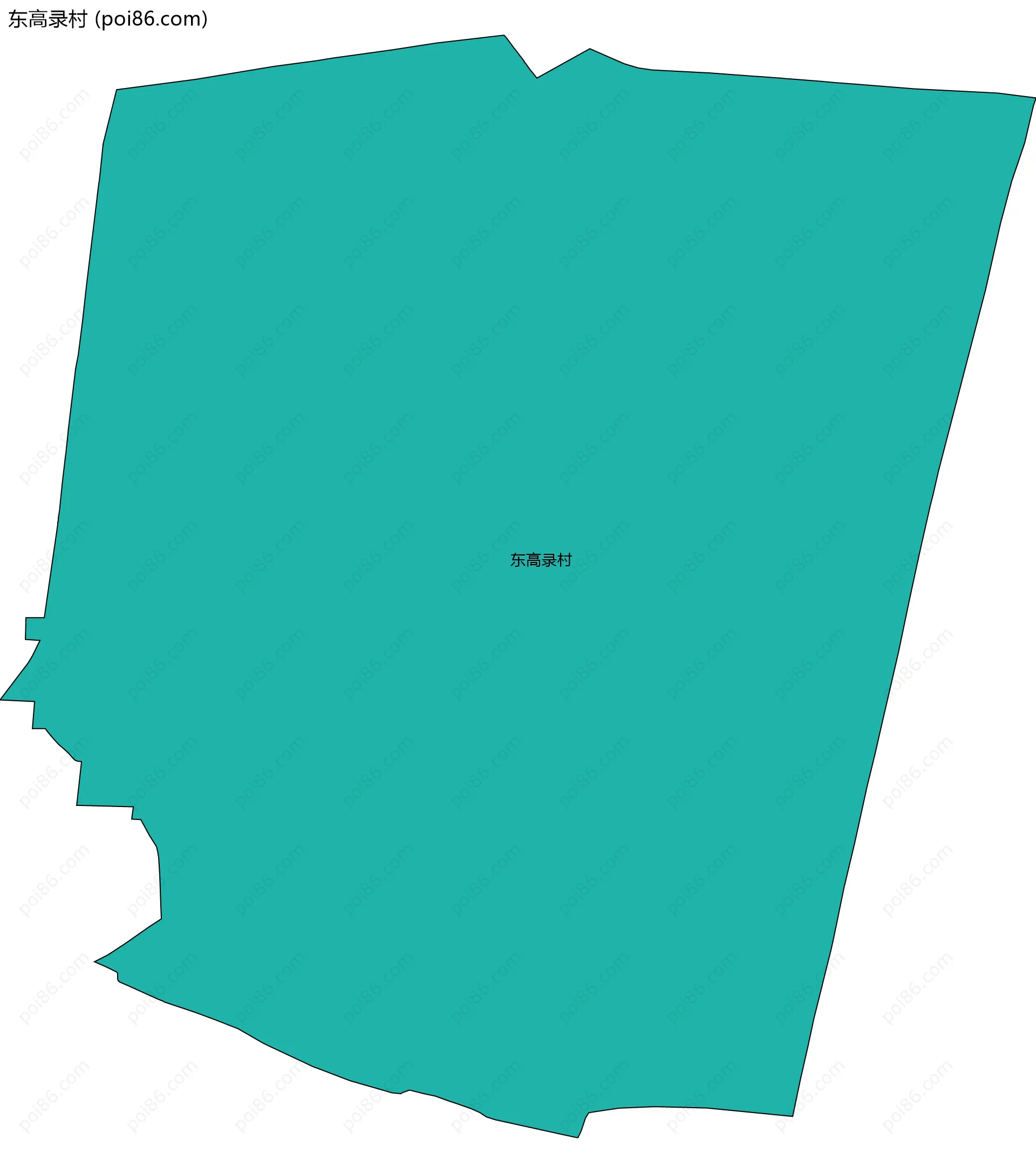 东高录村边界地图
