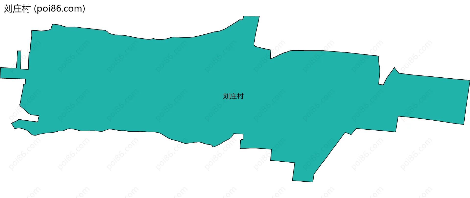 刘庄村边界地图