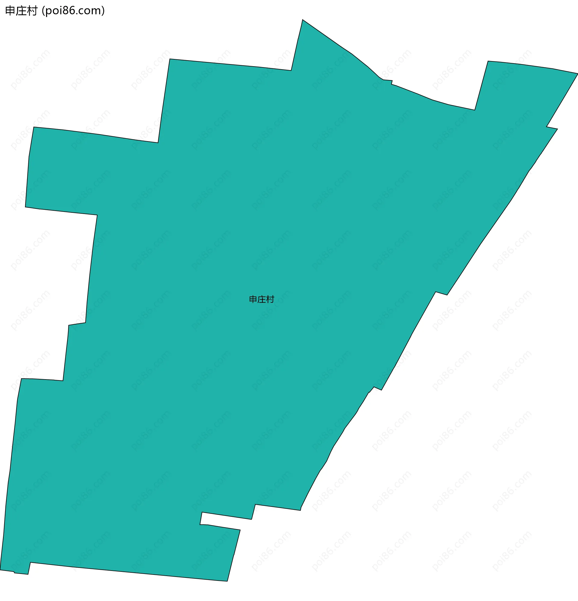 申庄村边界地图