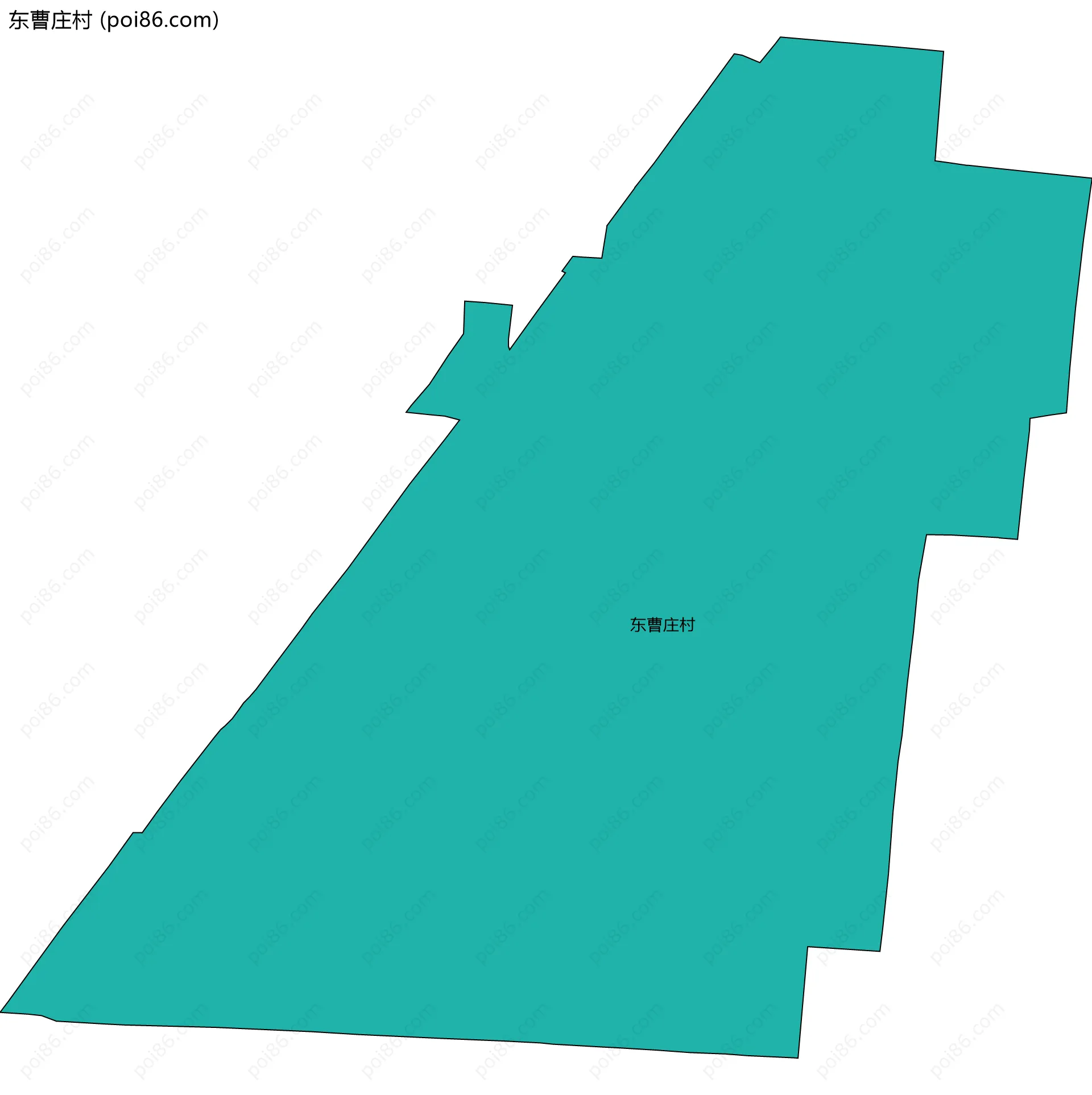 东曹庄村边界地图