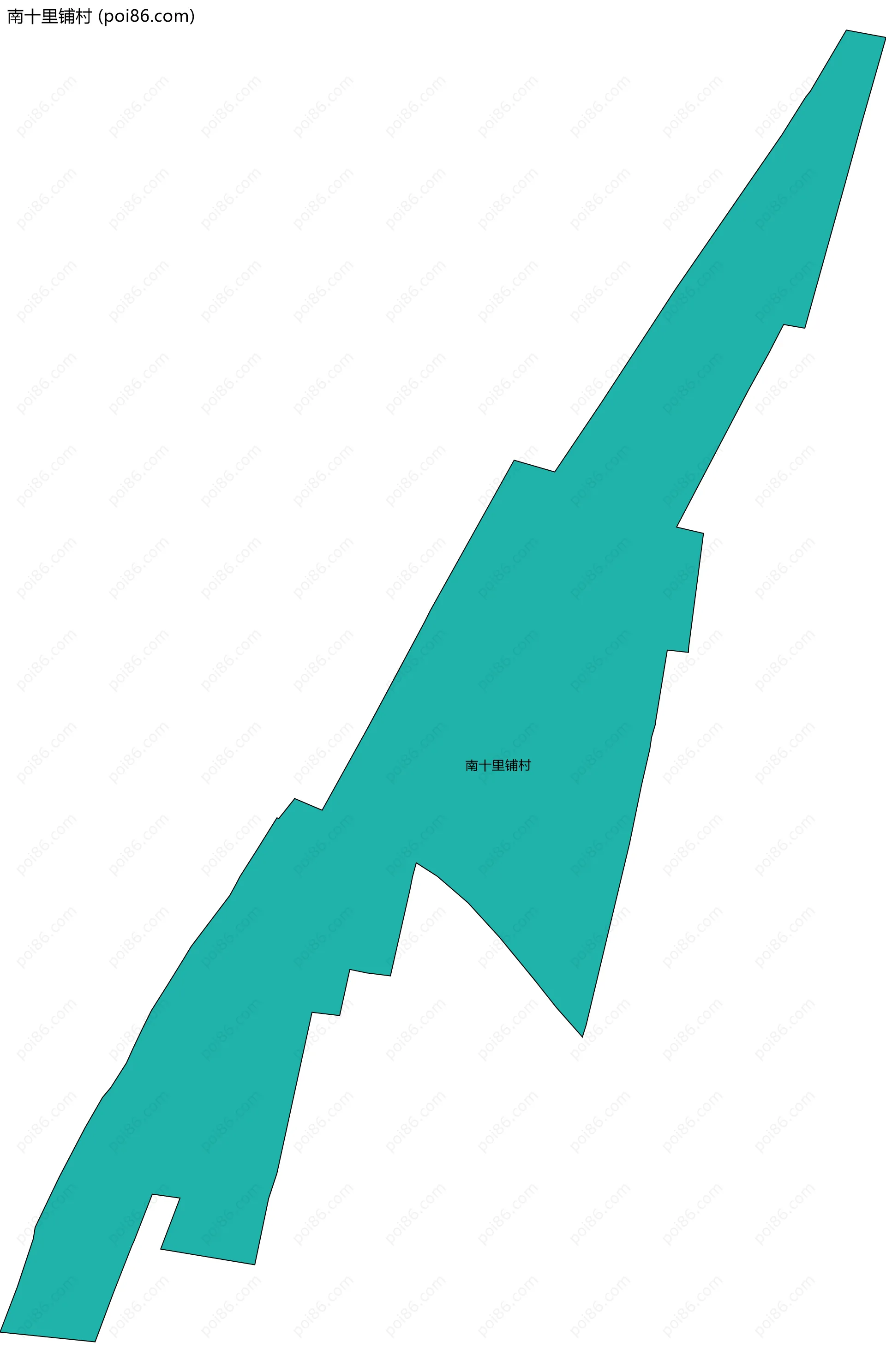 南十里铺村边界地图