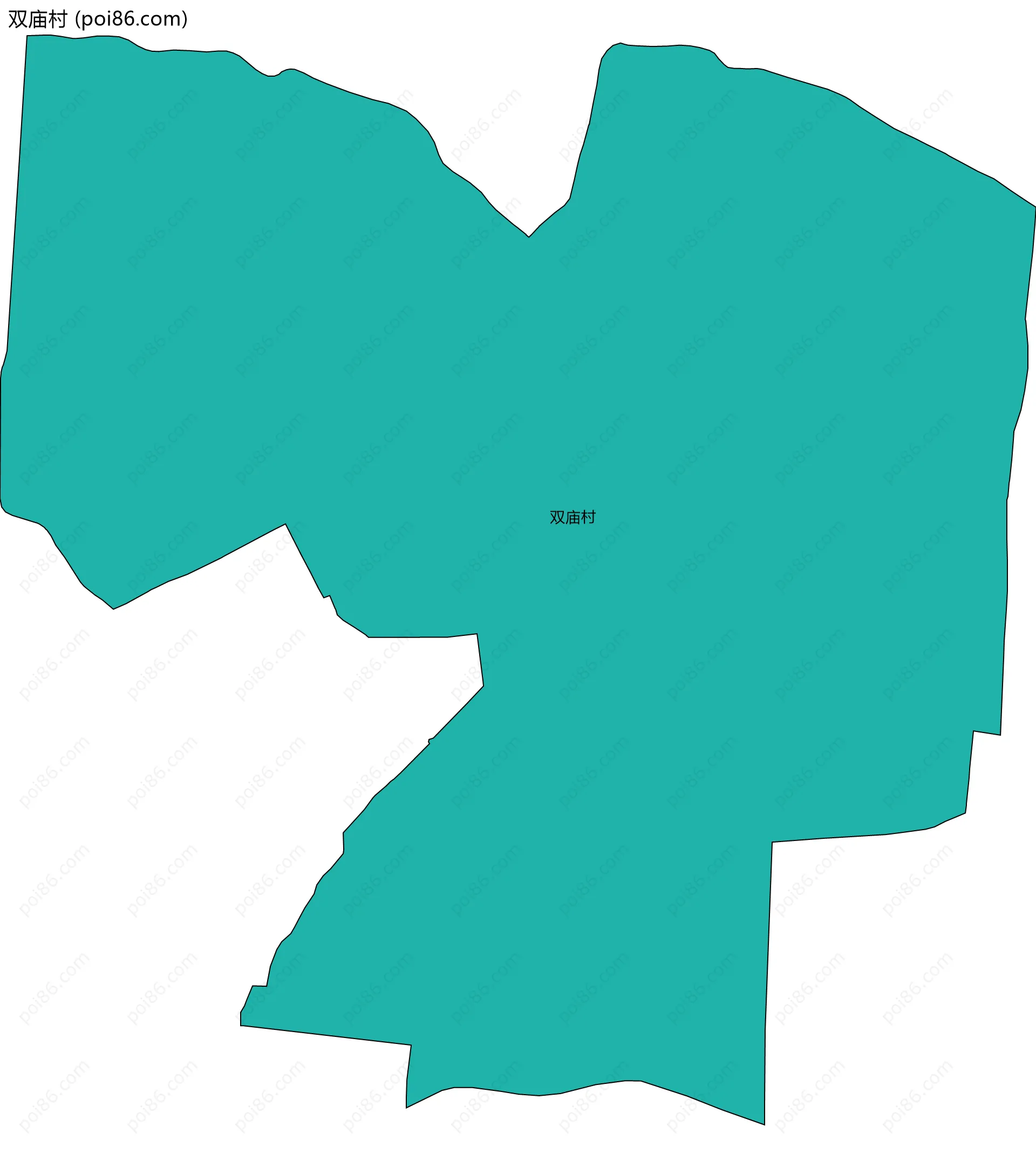 双庙村边界地图