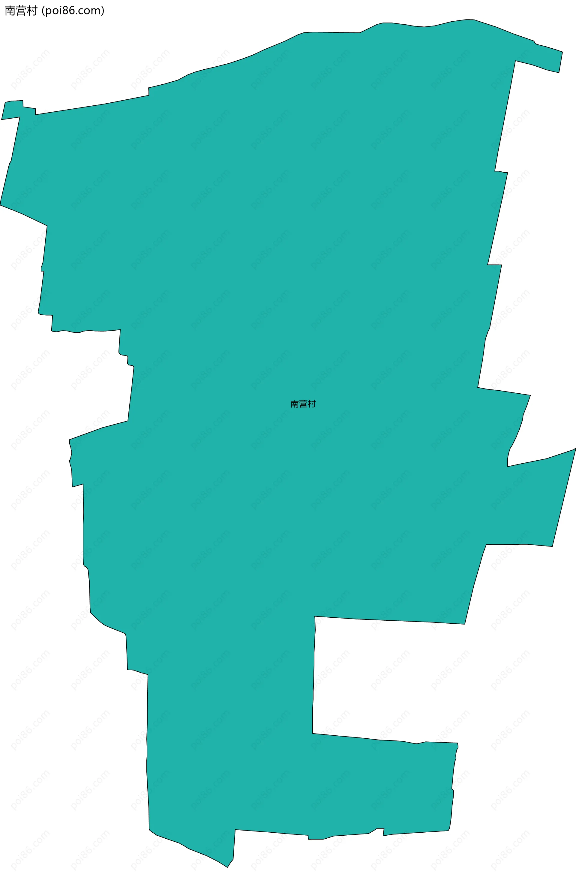 南营村边界地图