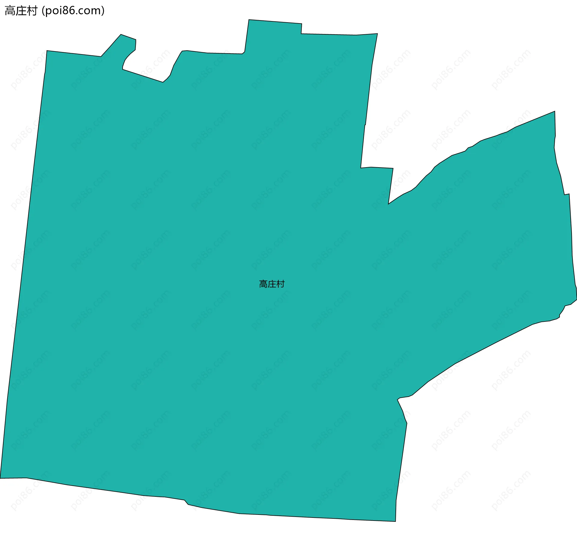 高庄村边界地图