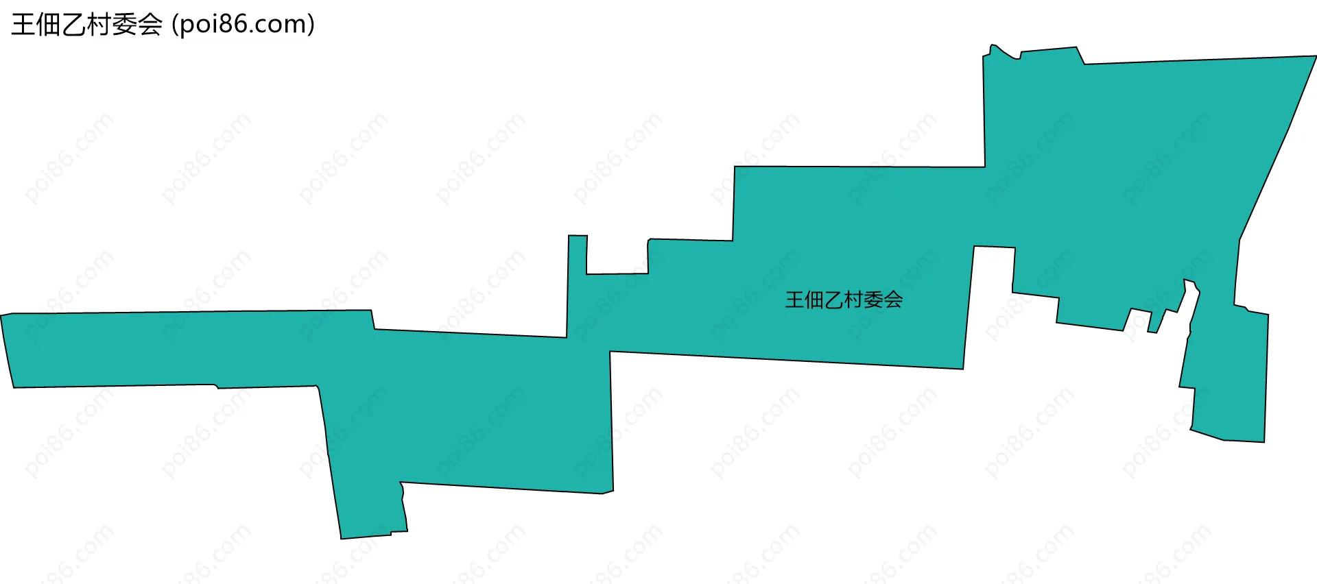 王佃乙村委会边界地图