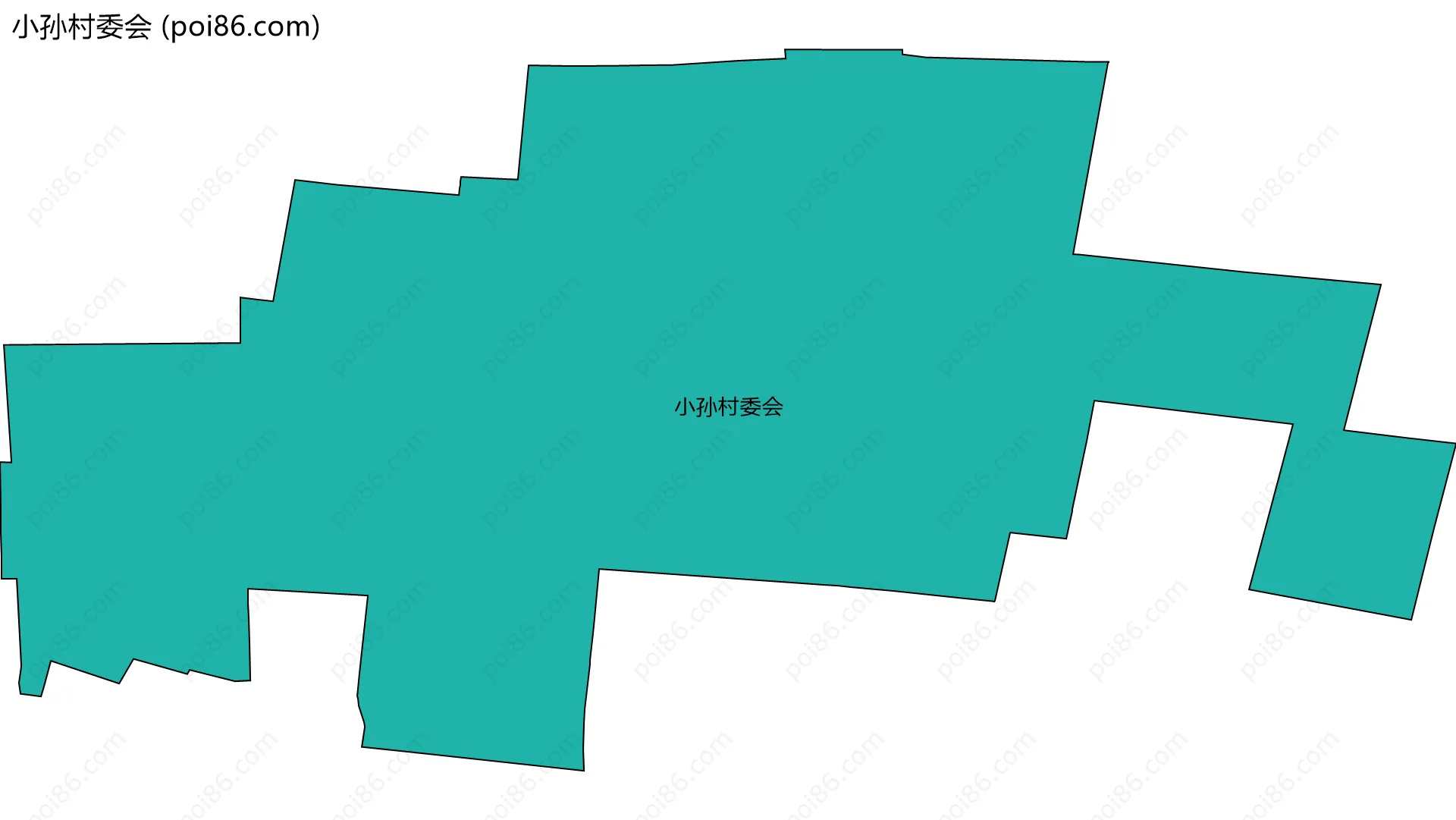 小孙村委会边界地图
