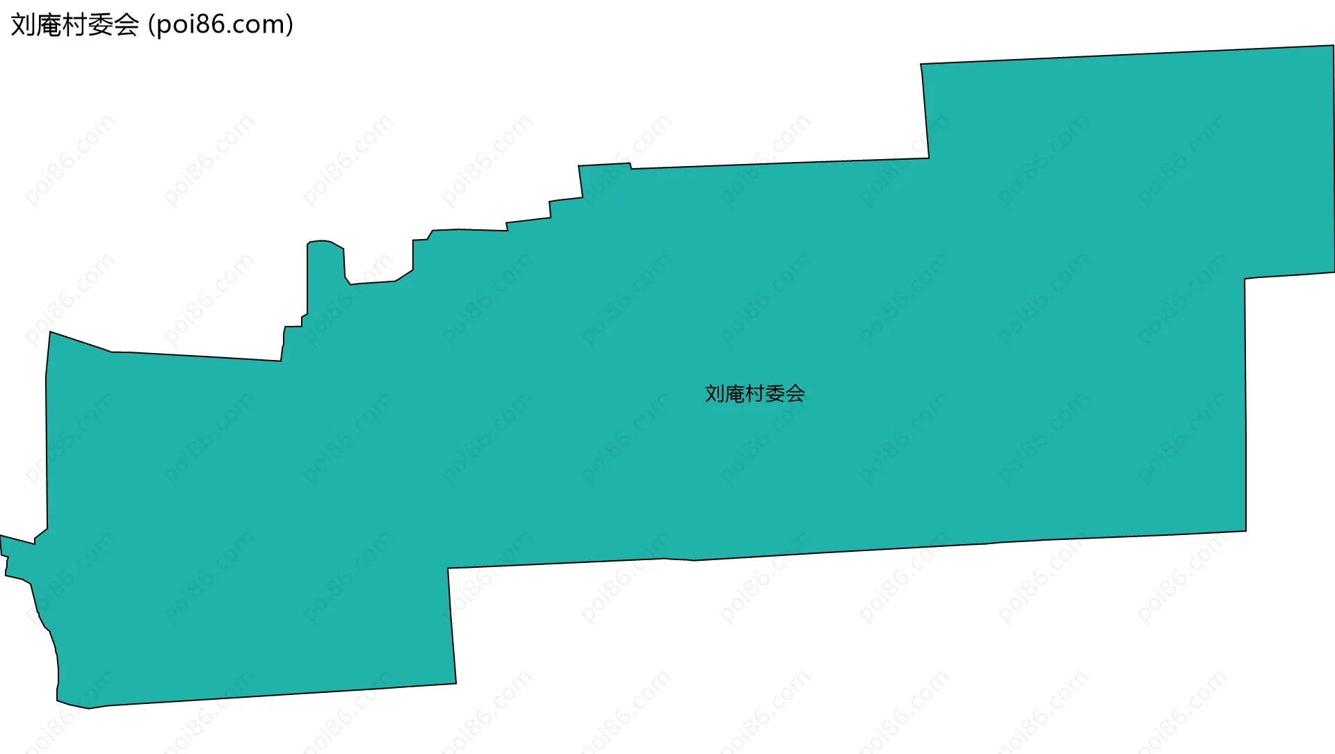刘庵村委会边界地图
