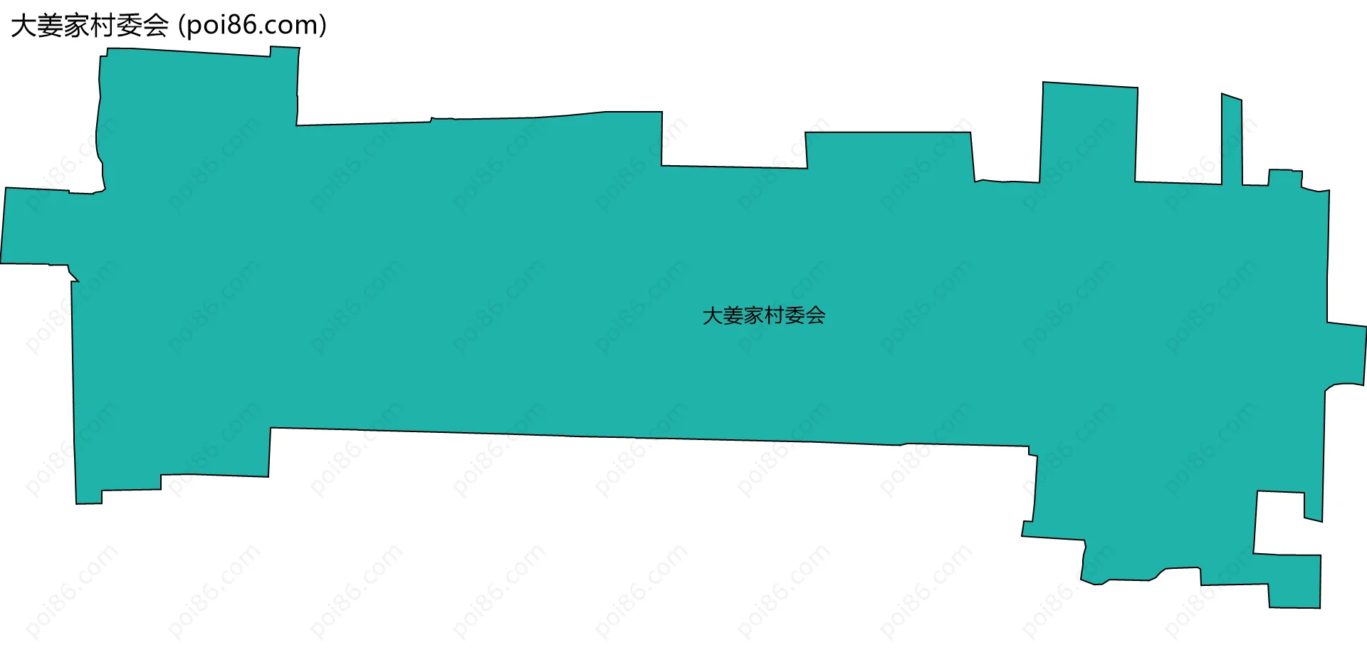 大姜家村委会边界地图