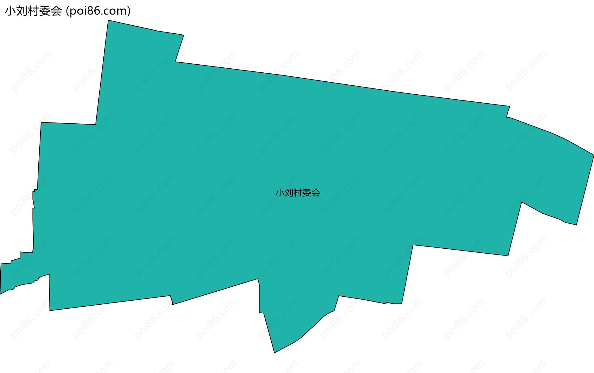 小刘村委会边界地图