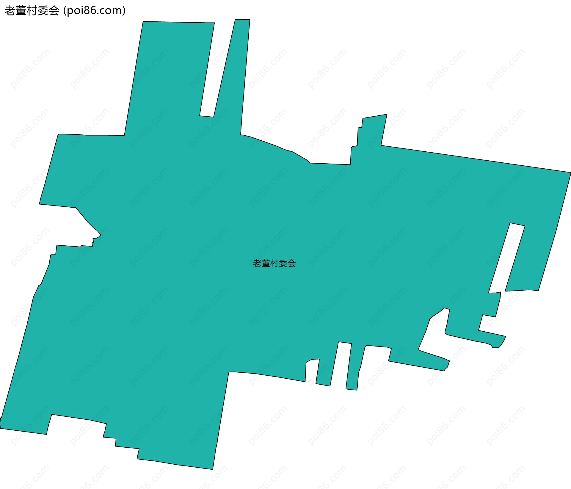 老董村委会边界地图