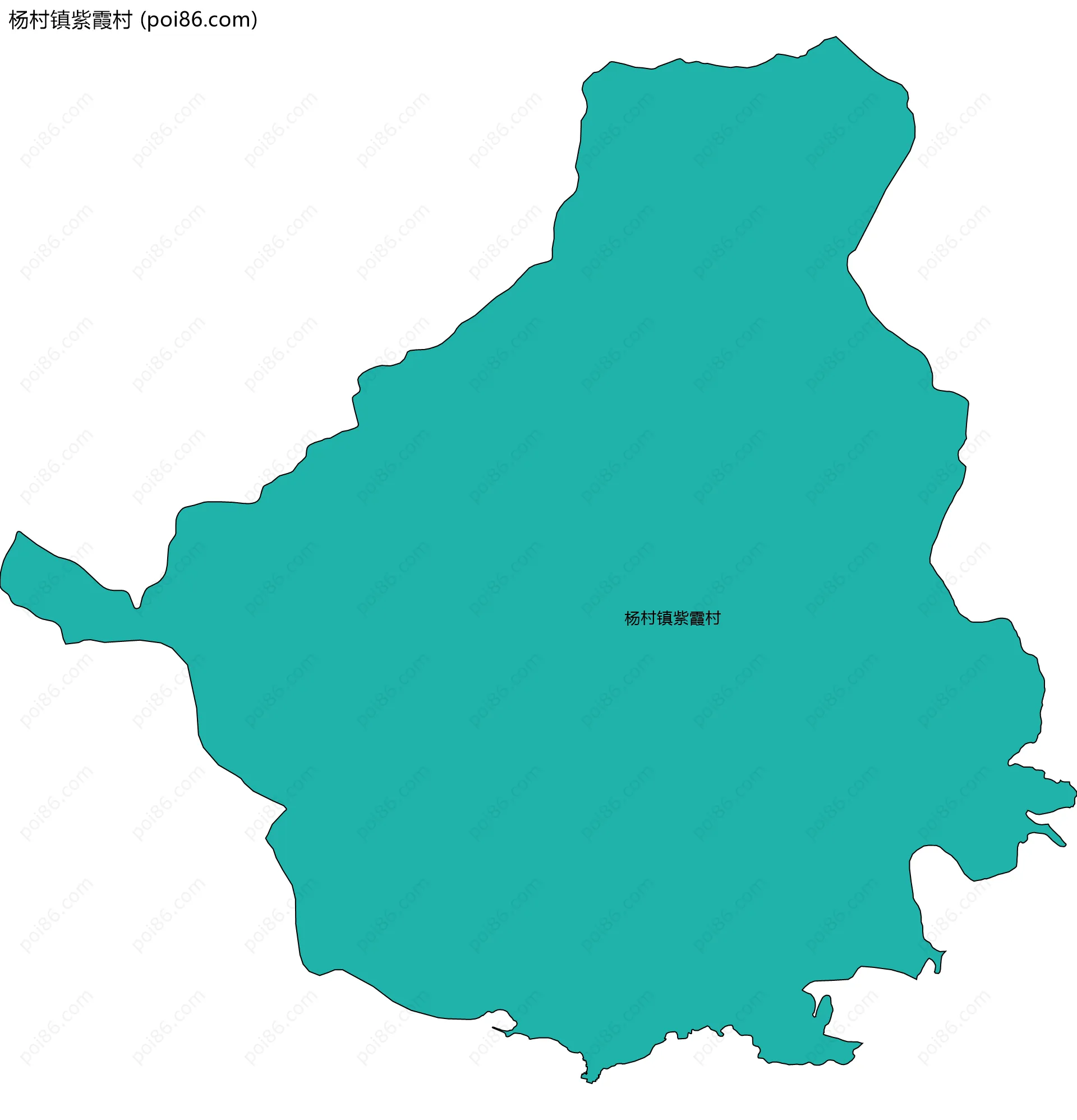 杨村镇紫霞村边界地图