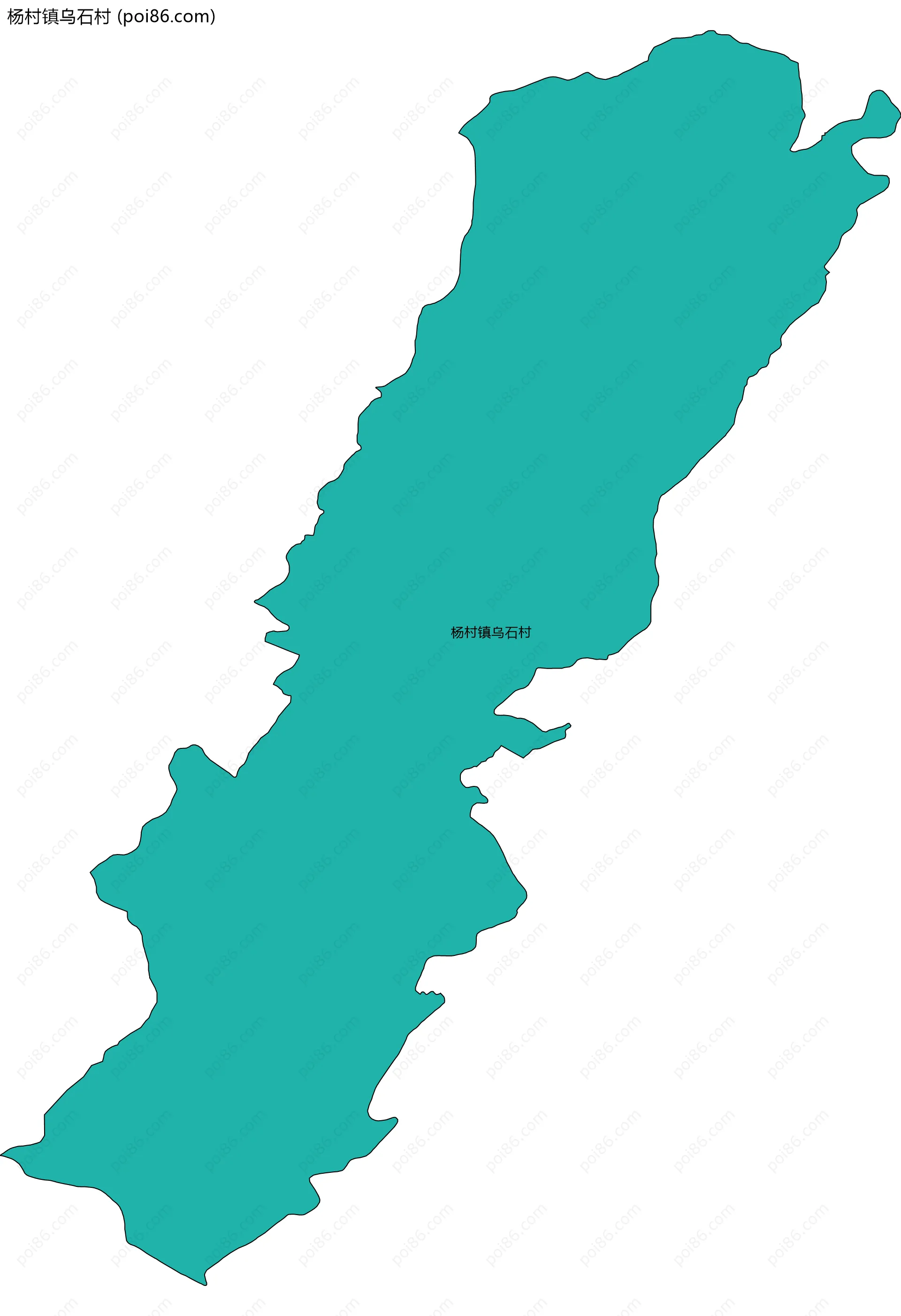 杨村镇乌石村边界地图