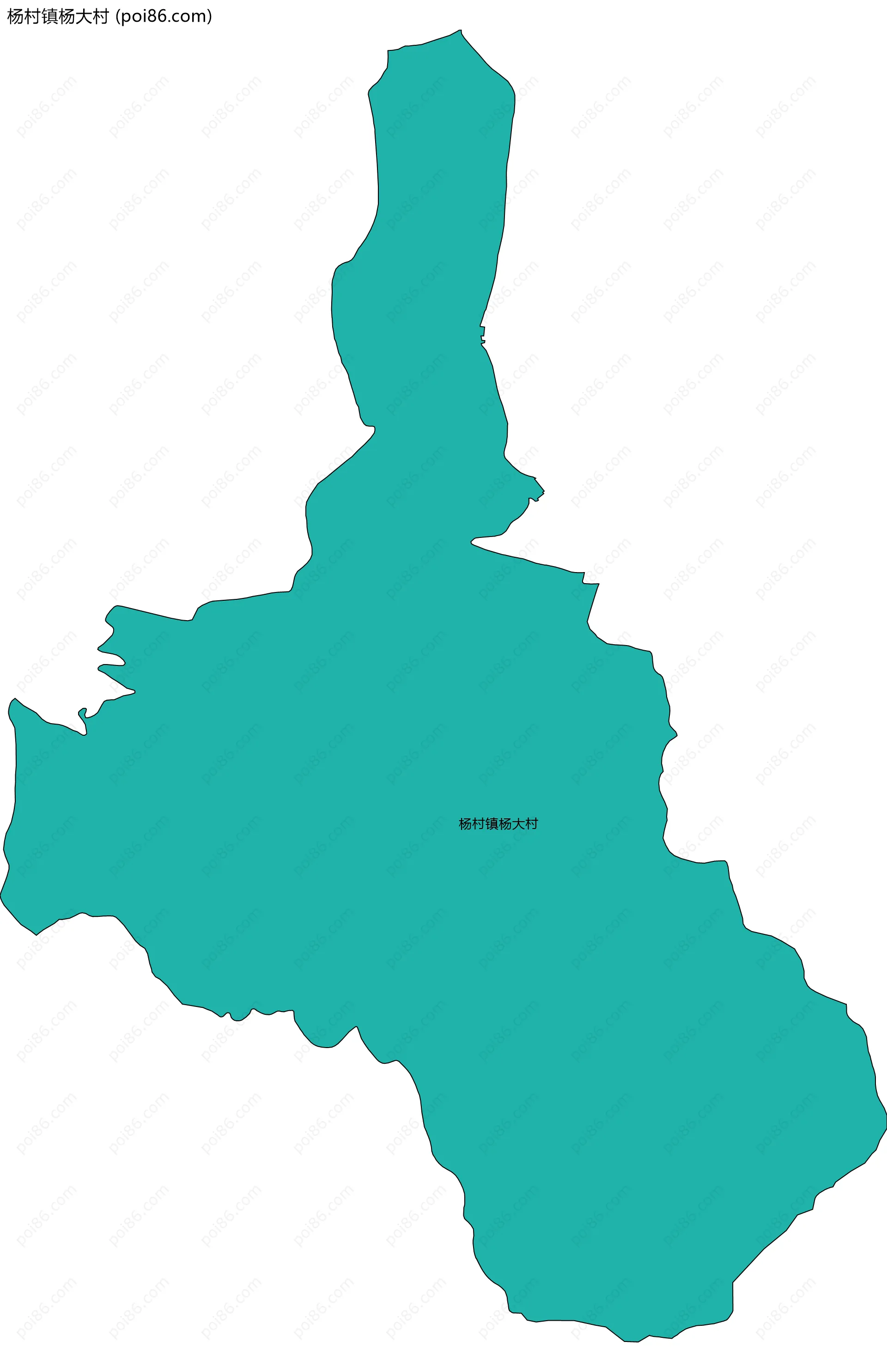 杨村镇杨大村边界地图