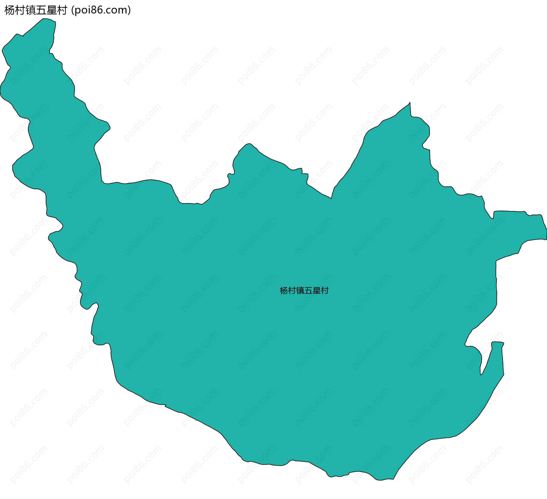 杨村镇五星村边界地图