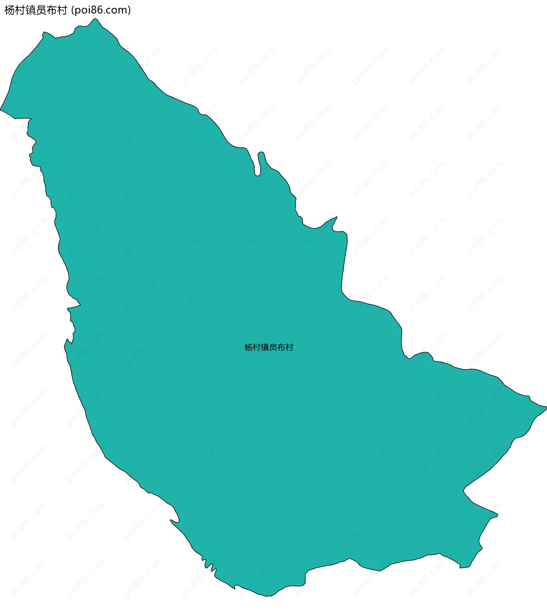 杨村镇员布村边界地图