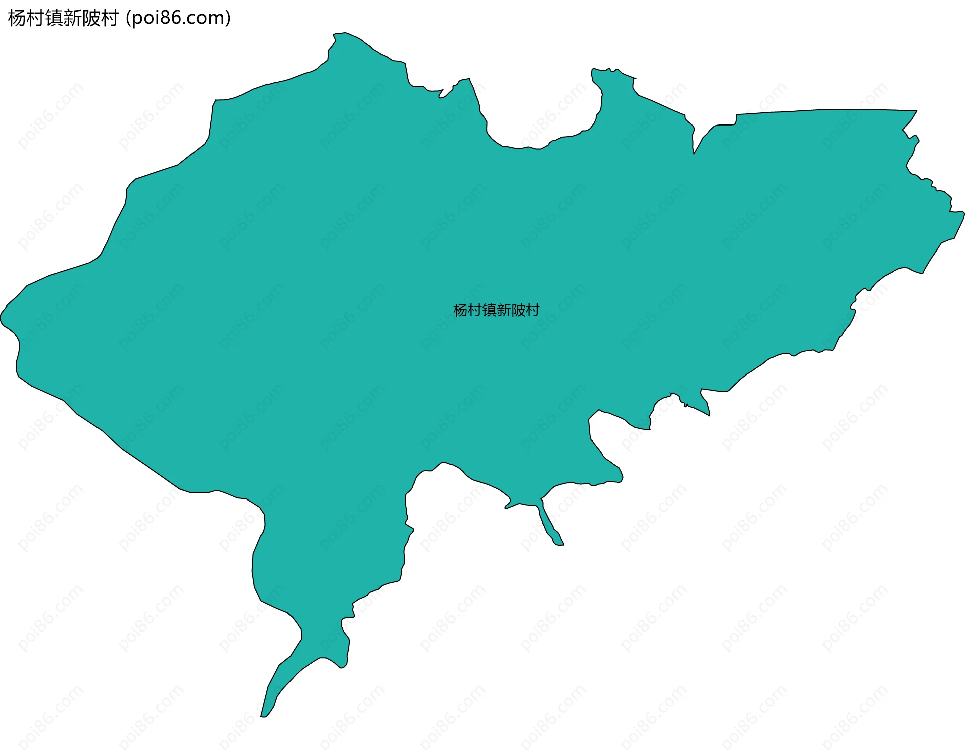 杨村镇新陂村边界地图