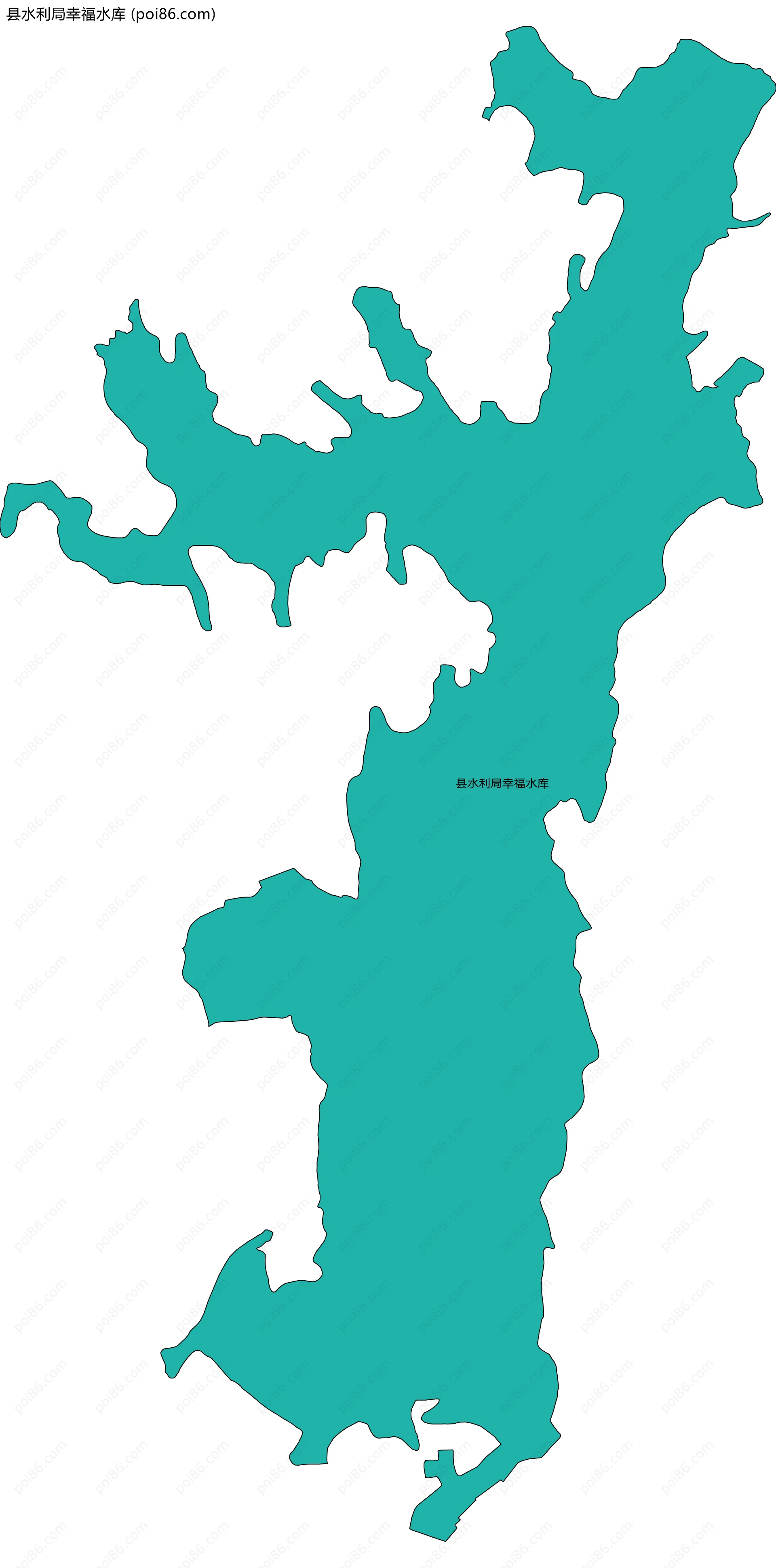 县水利局幸福水库边界地图