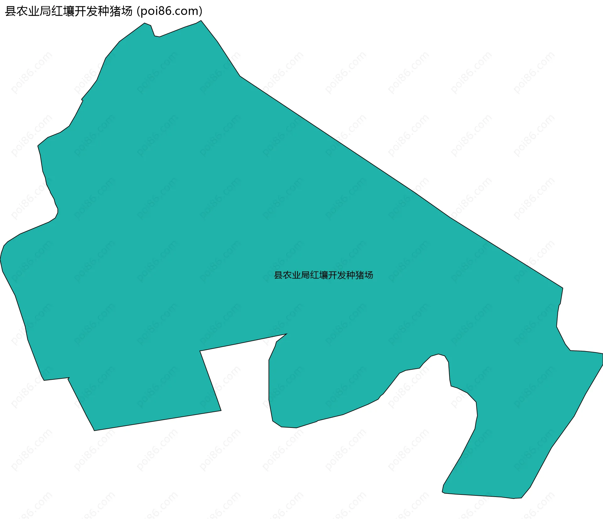 县农业局红壤开发种猪场边界地图