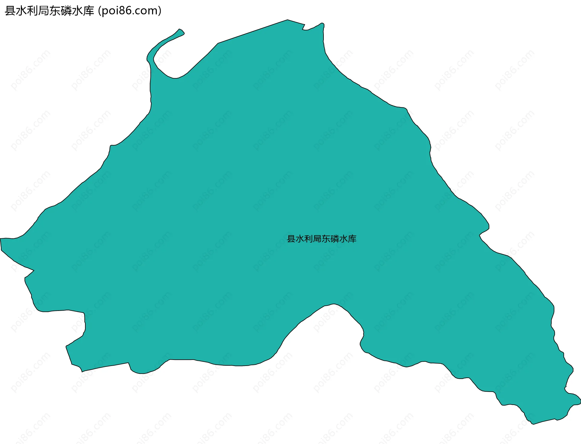县水利局东磷水库边界地图