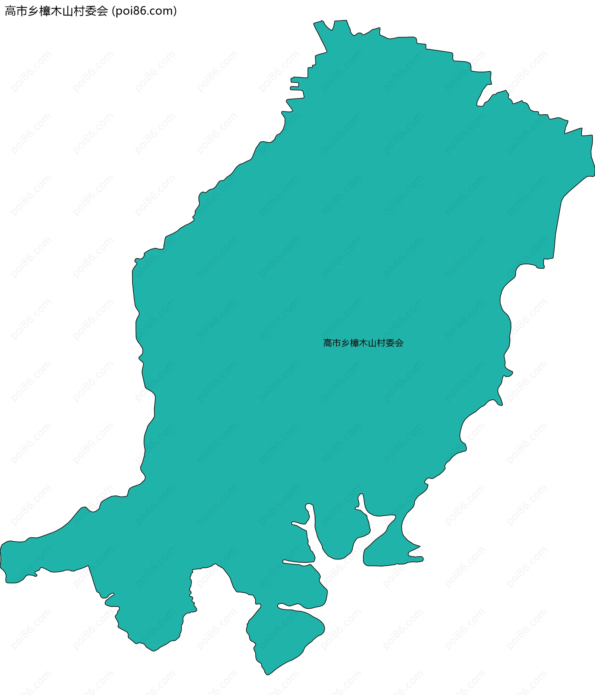 高市乡樟木山村委会边界地图