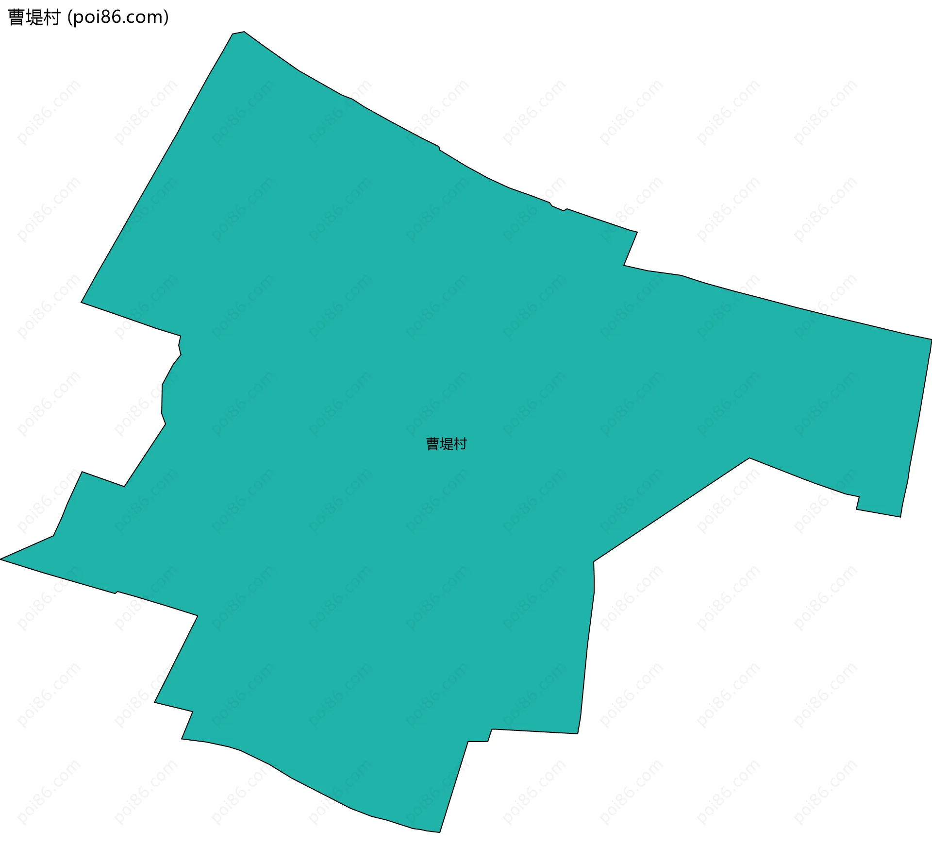 曹堤村边界地图