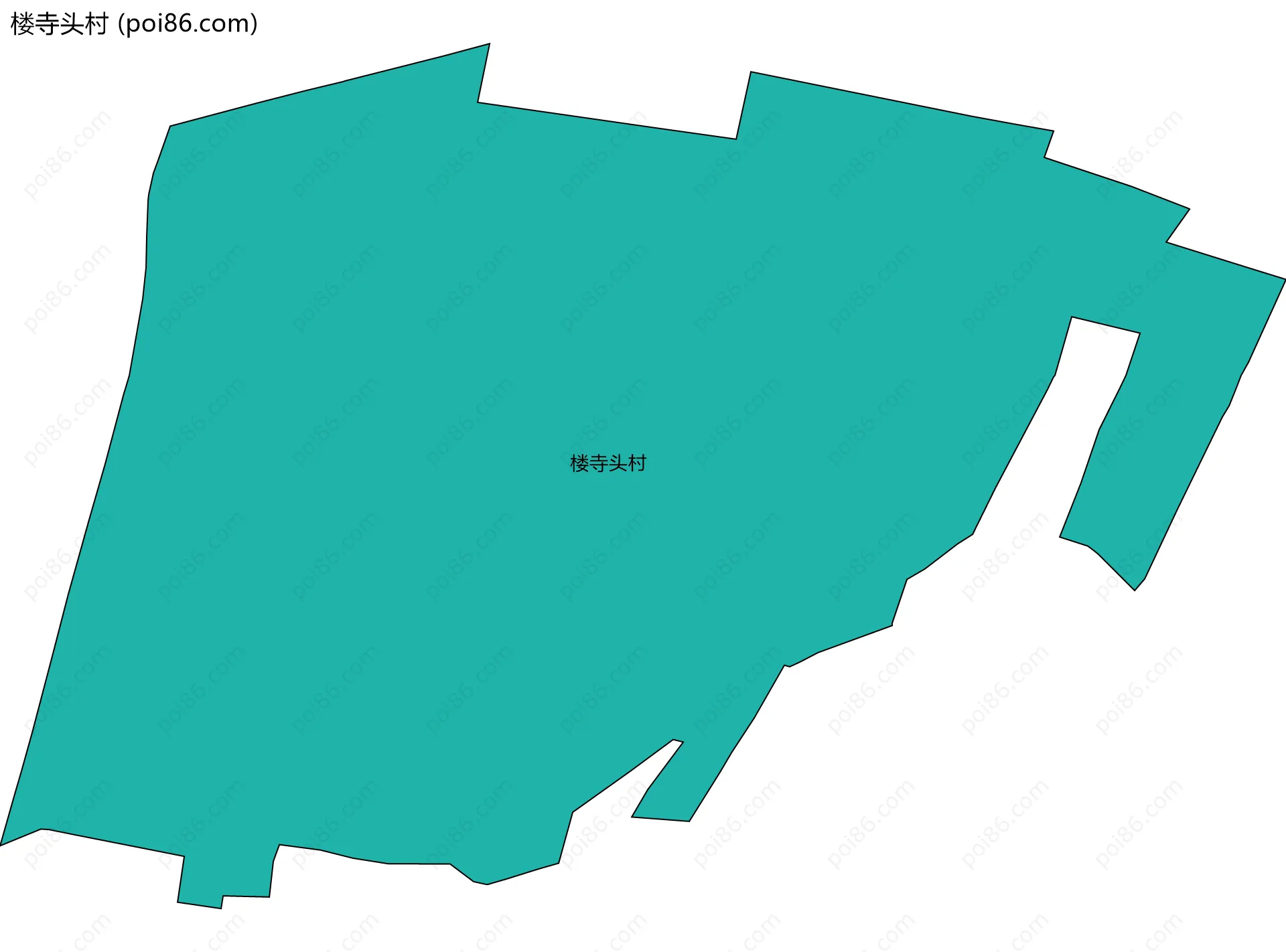 楼寺头村边界地图