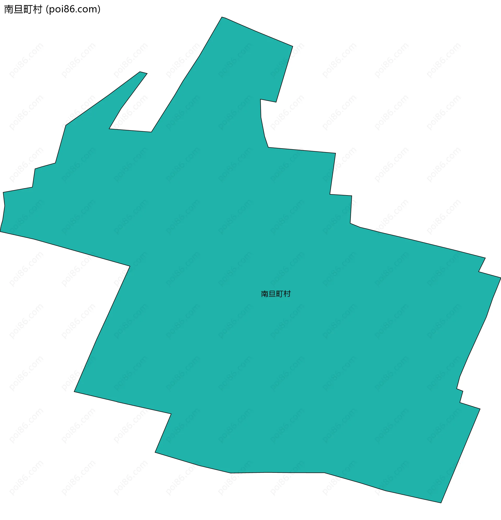 南旦町村边界地图