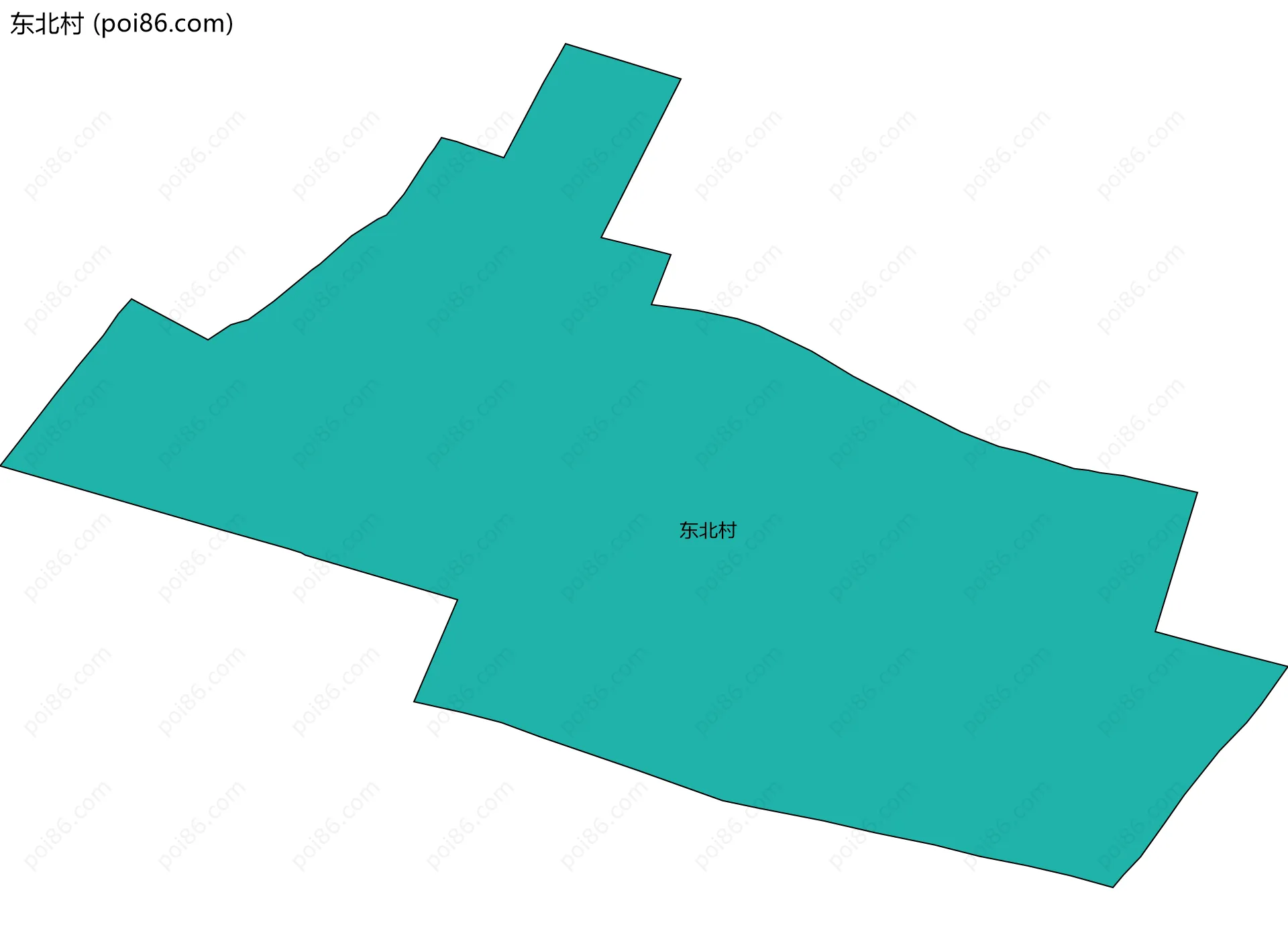 东北村边界地图