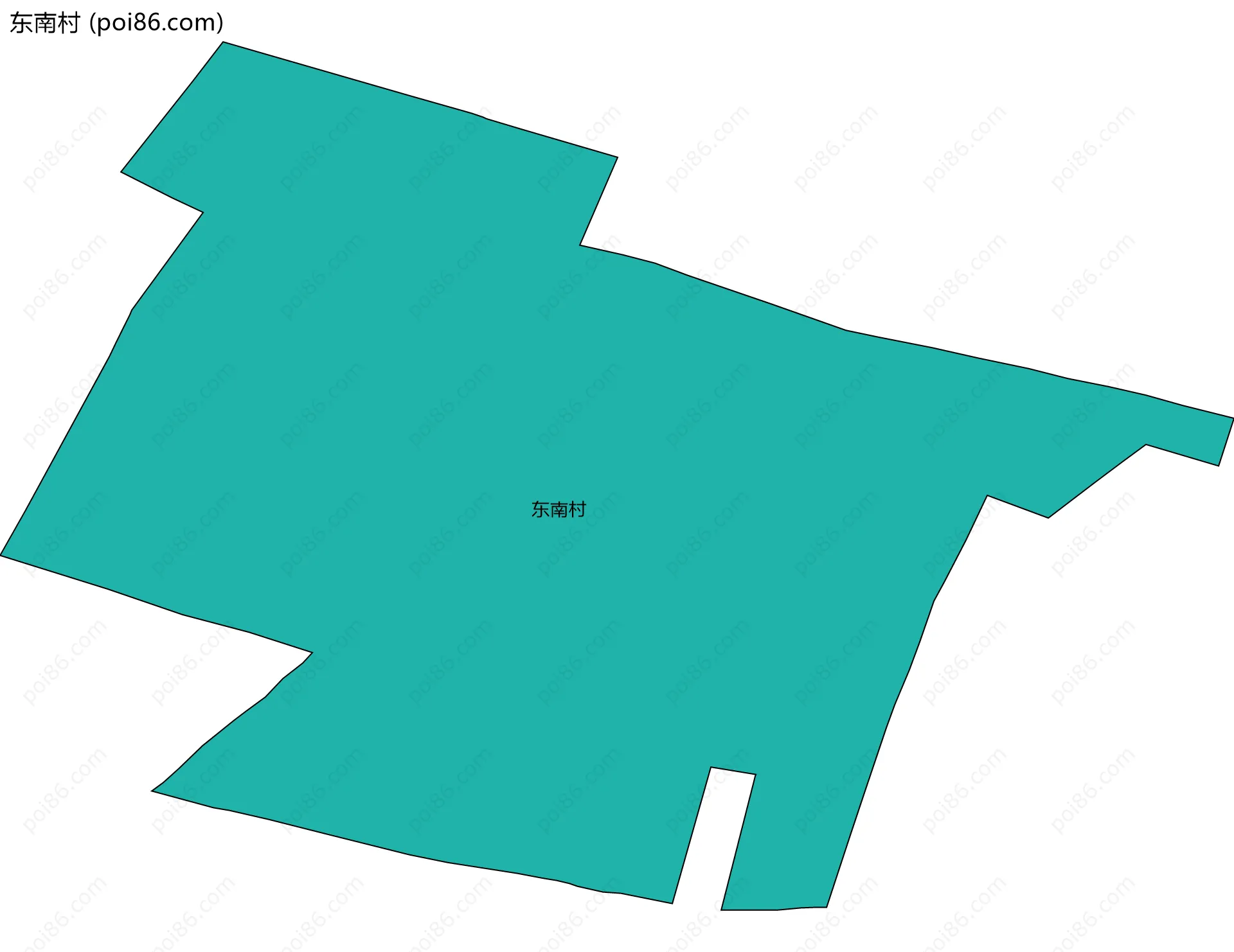 东南村边界地图