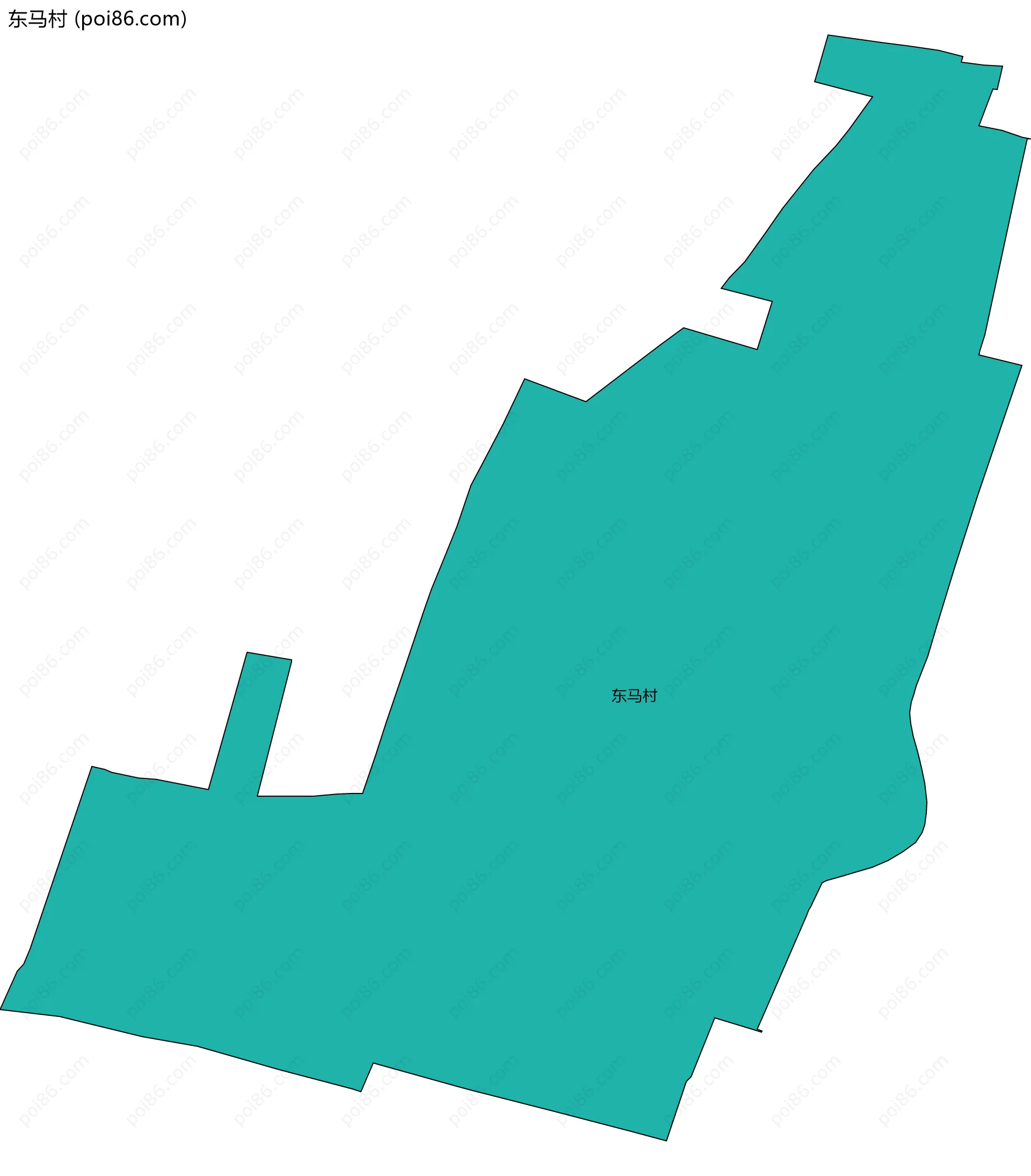 东马村边界地图
