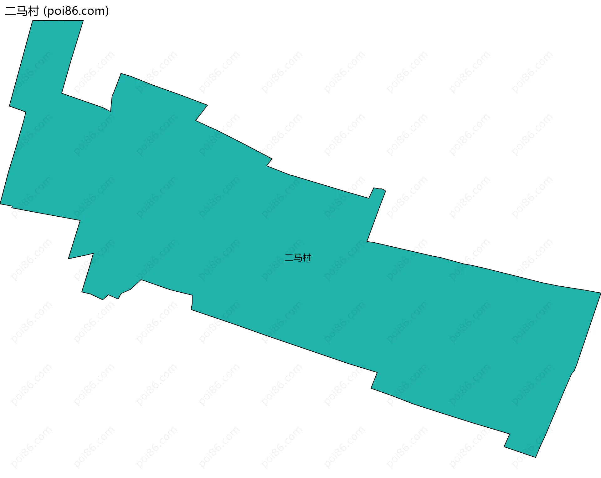 二马村边界地图