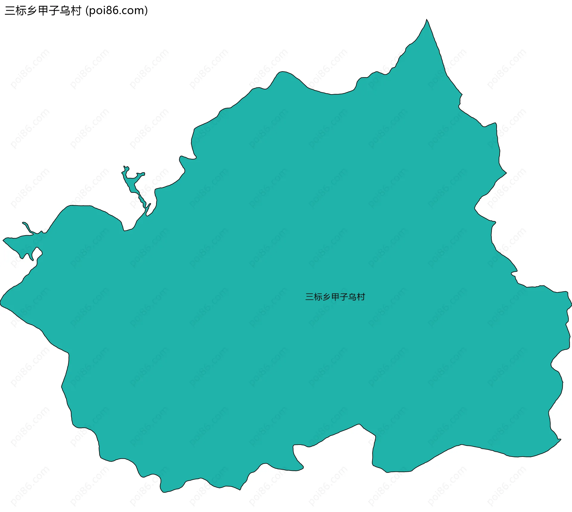 三标乡甲子乌村边界地图
