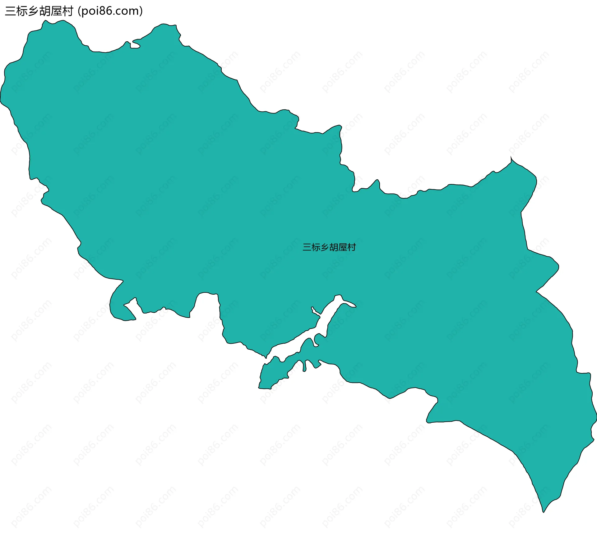 三标乡胡屋村边界地图