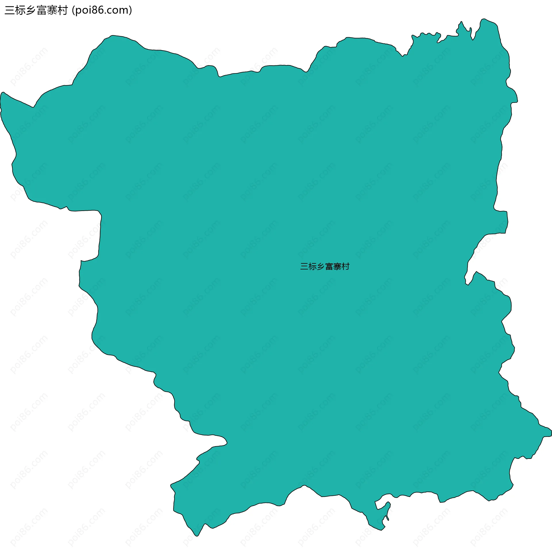 三标乡富寨村边界地图