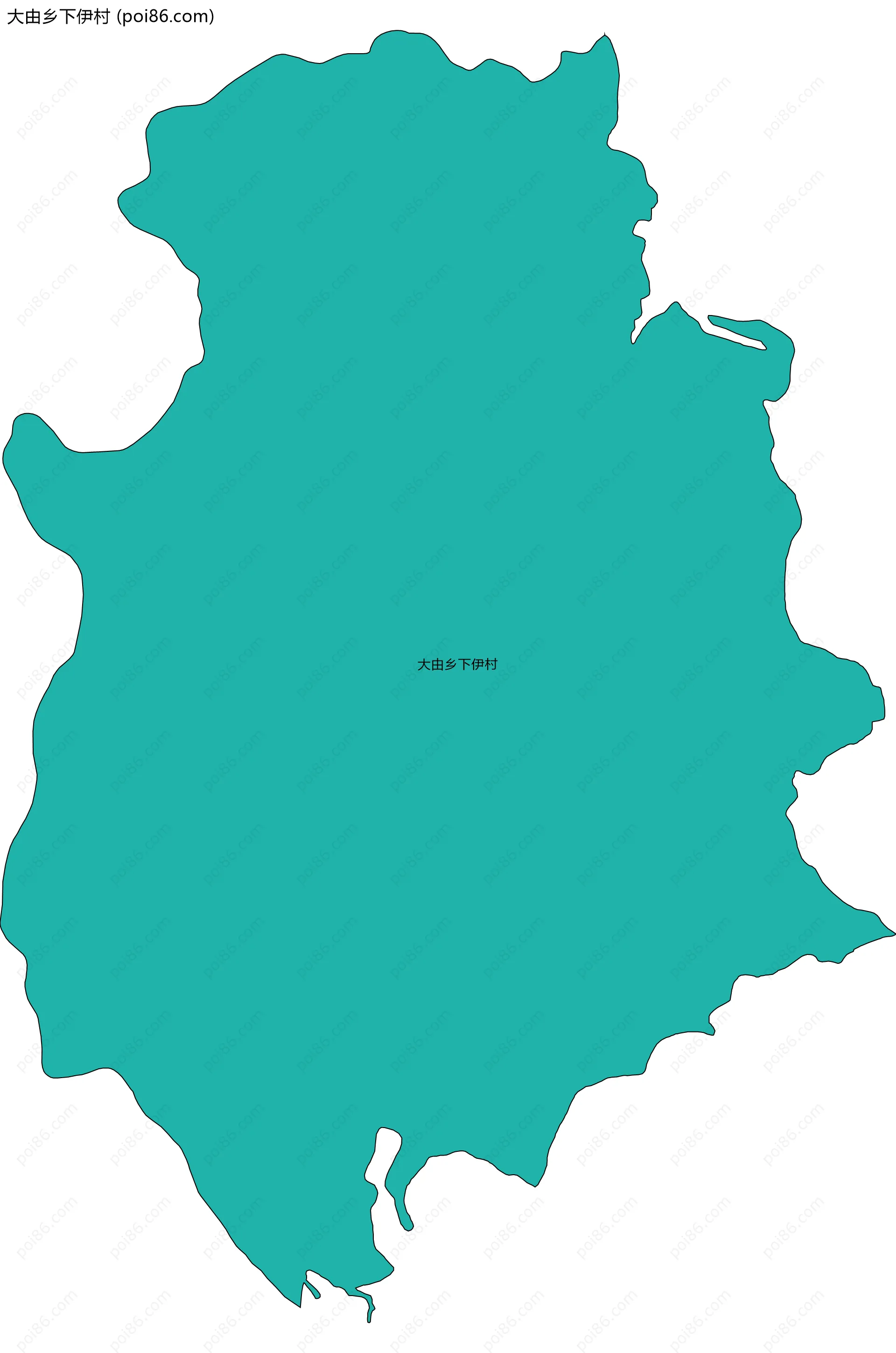 大由乡下伊村边界地图