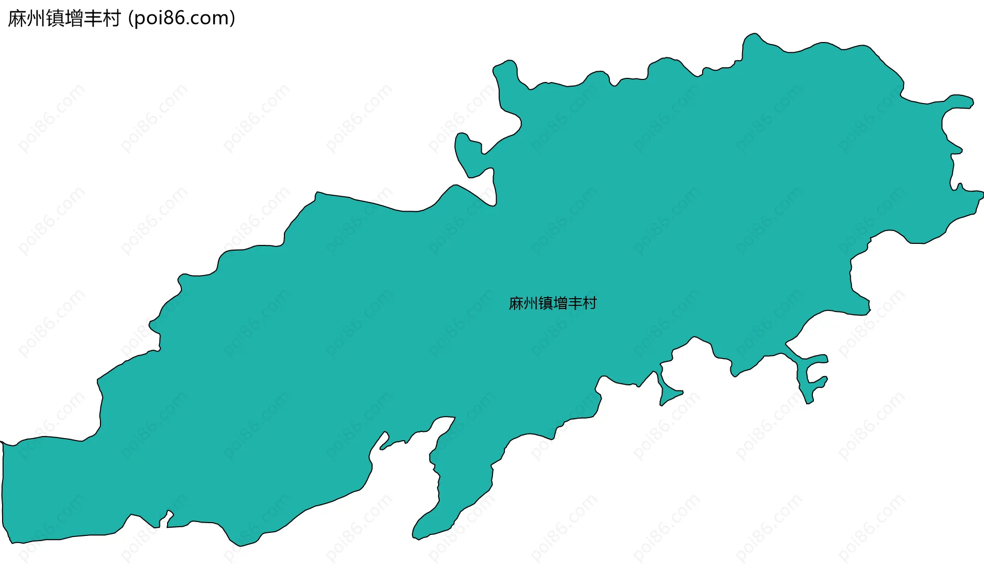 麻州镇增丰村边界地图
