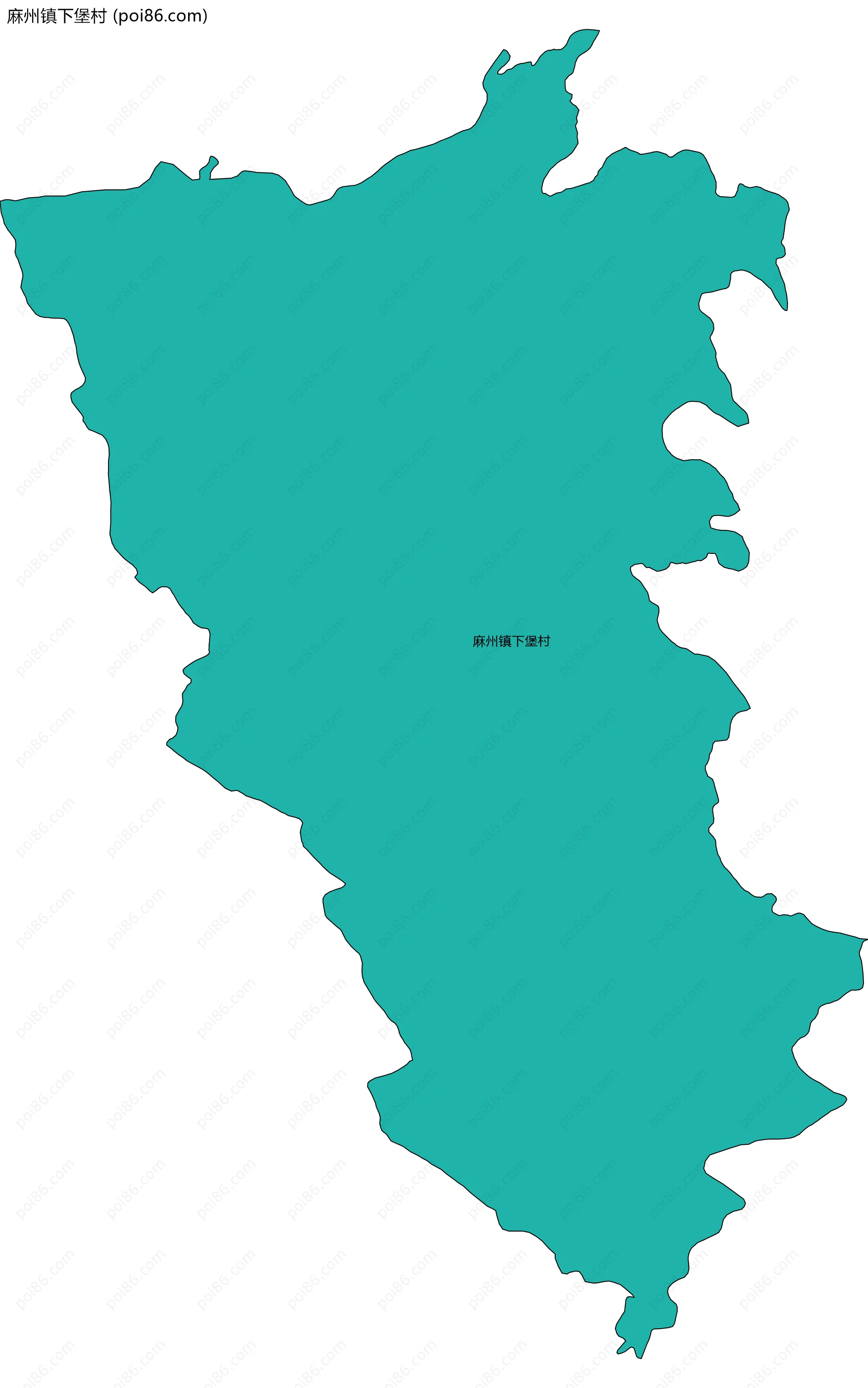 麻州镇下堡村边界地图