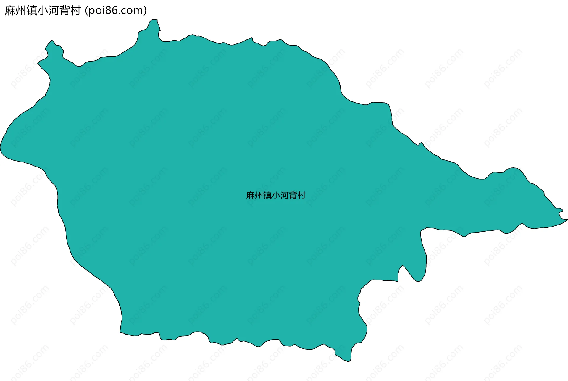 麻州镇小河背村边界地图