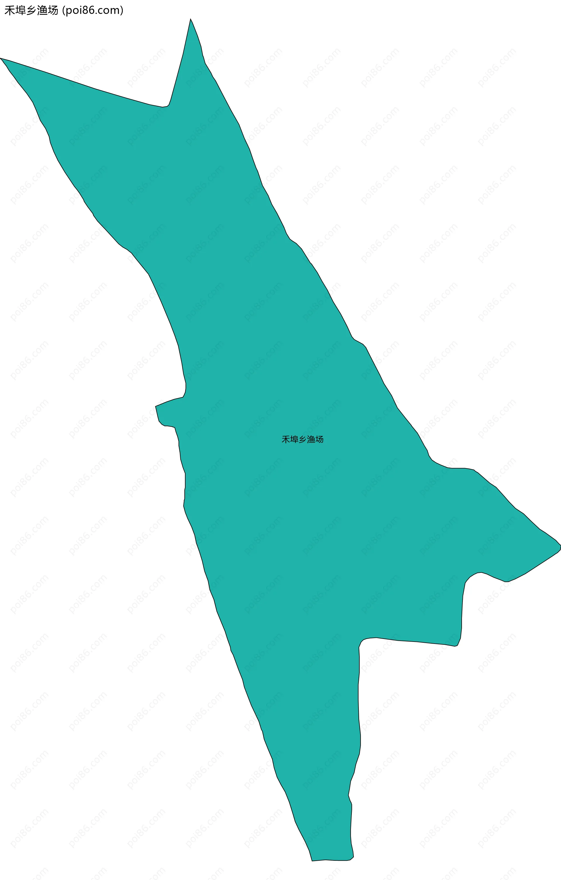 禾埠乡渔场边界地图