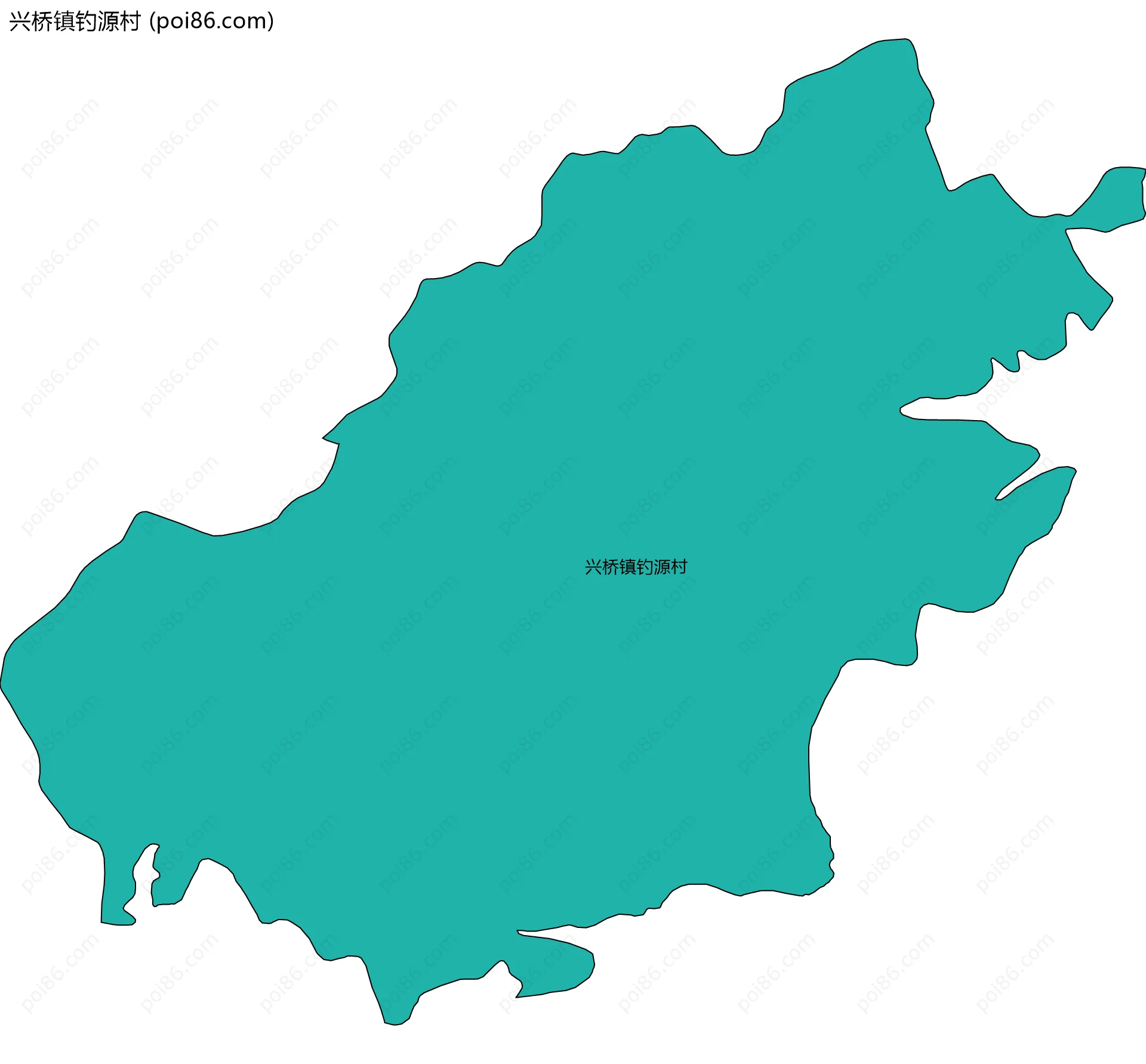 兴桥镇钓源村边界地图