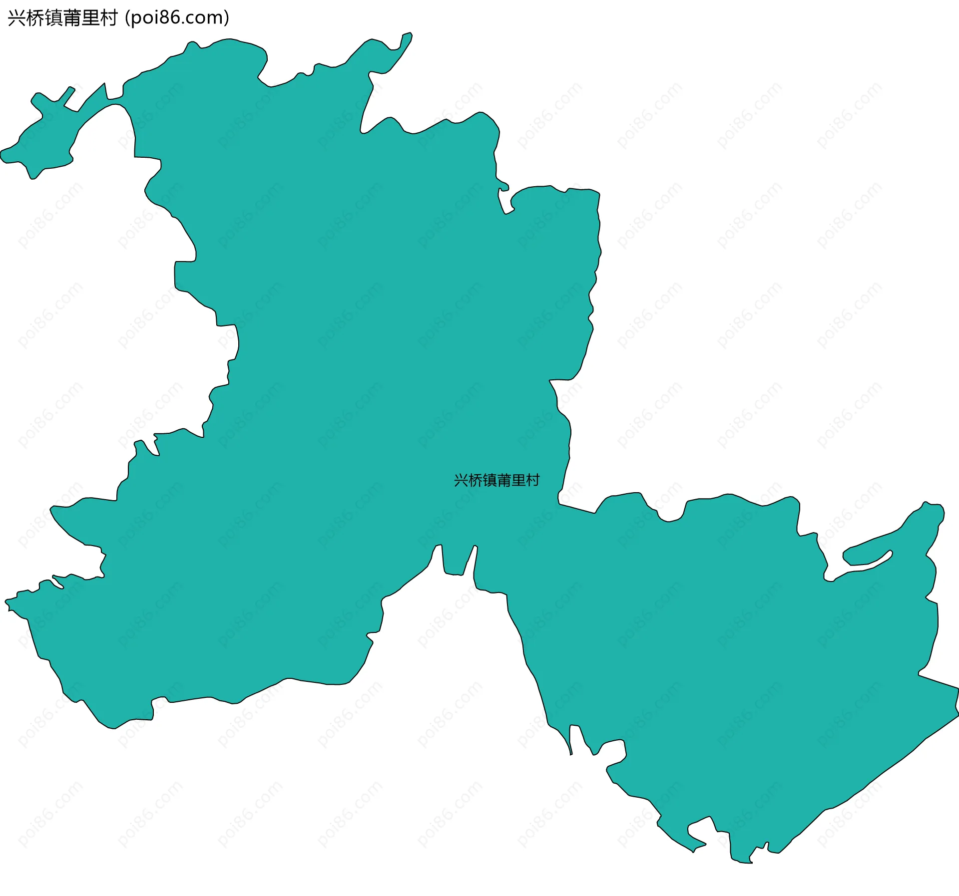 兴桥镇莆里村边界地图