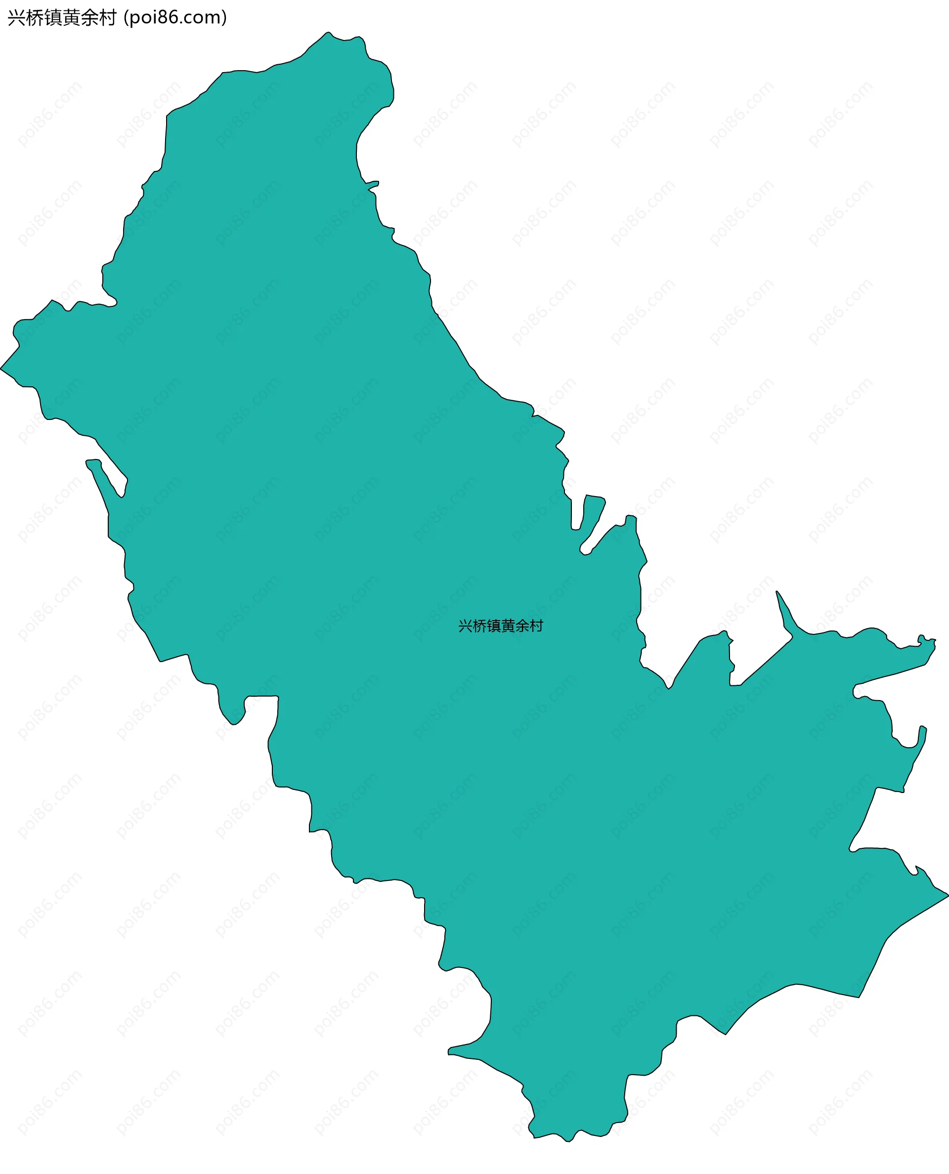 兴桥镇黄余村边界地图