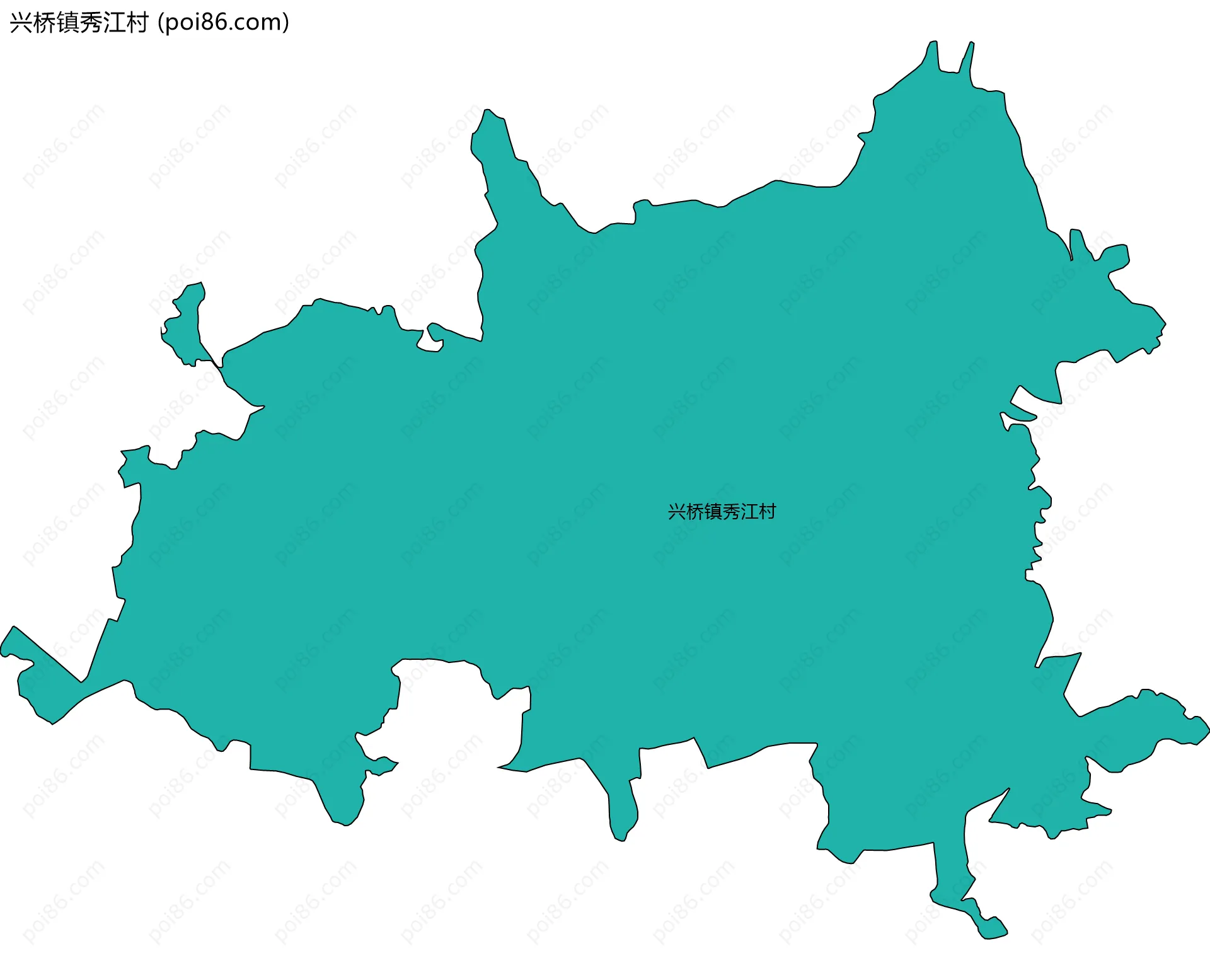 兴桥镇秀江村边界地图