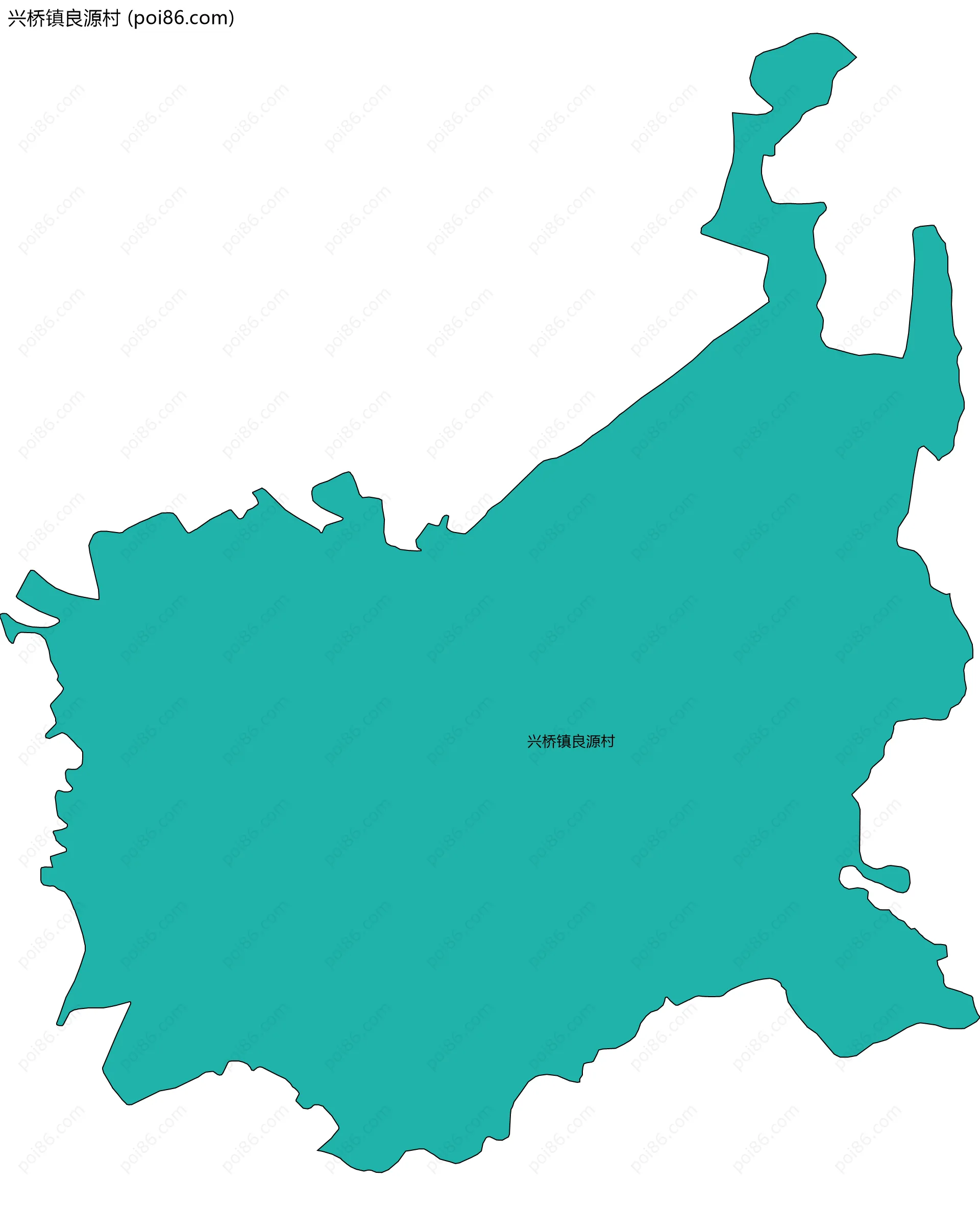 兴桥镇良源村边界地图