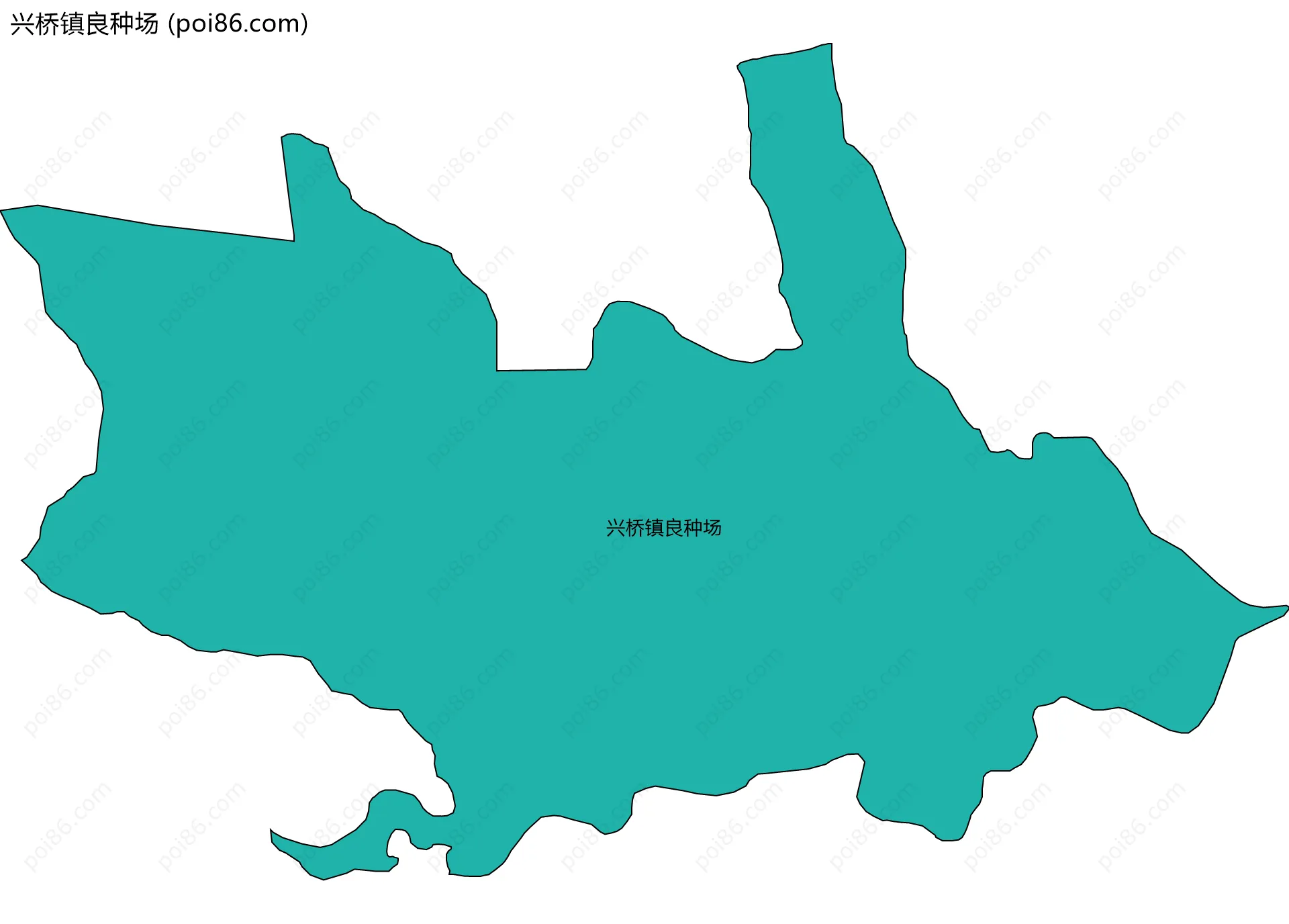 兴桥镇良种场边界地图