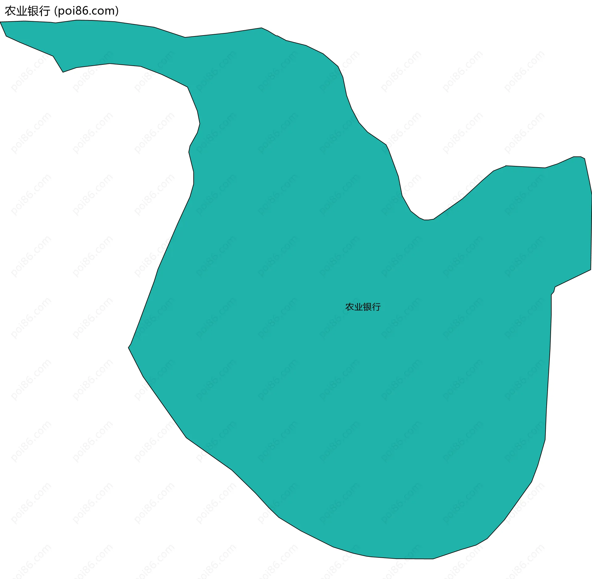 农业银行边界地图