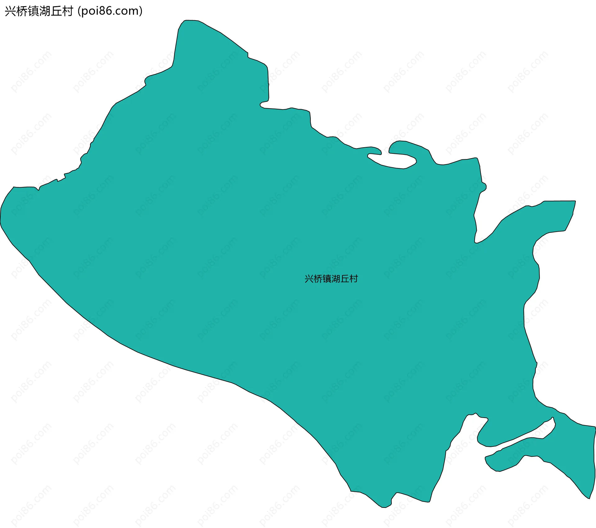 兴桥镇湖丘村边界地图