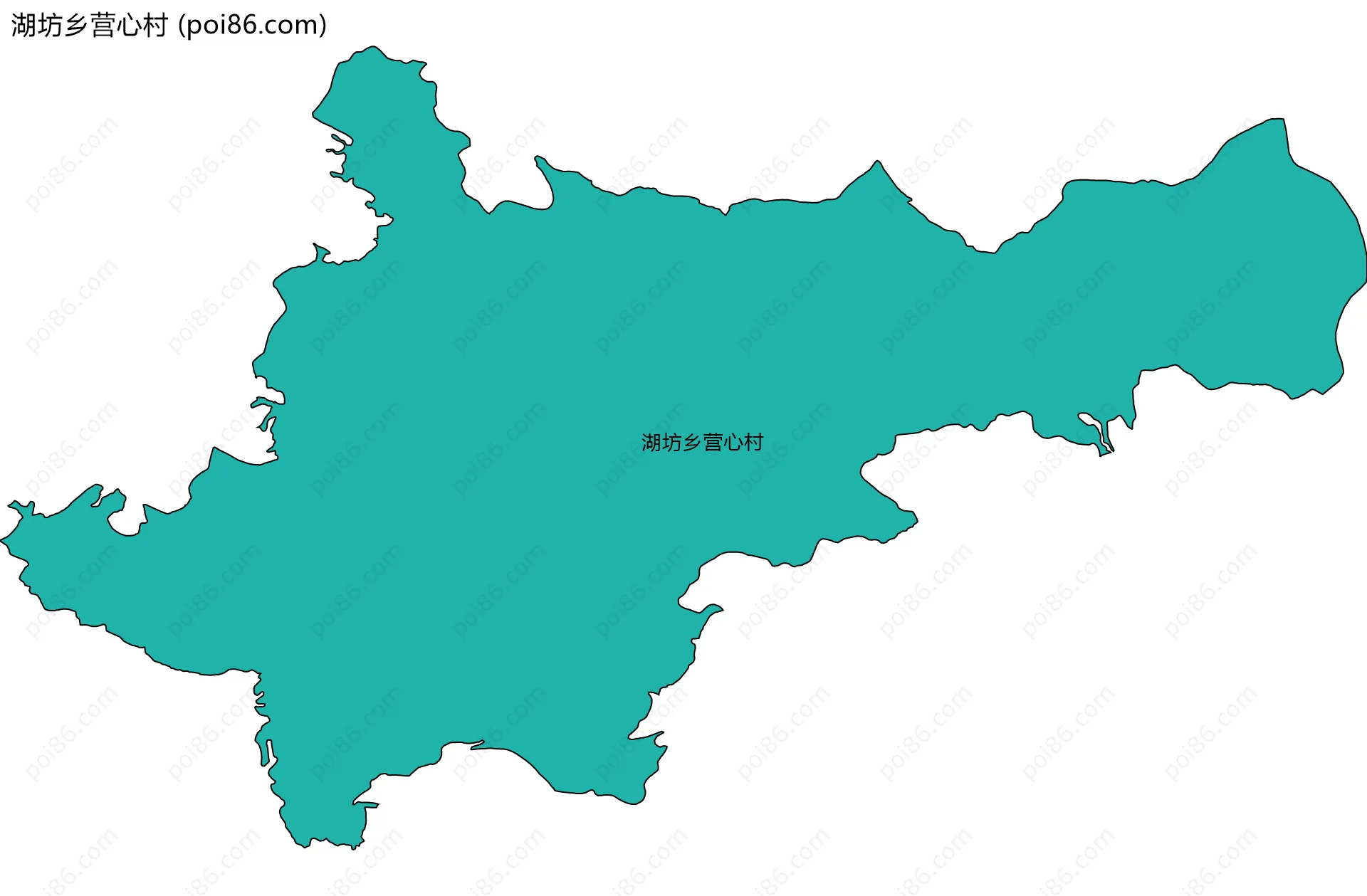 湖坊乡营心村边界地图